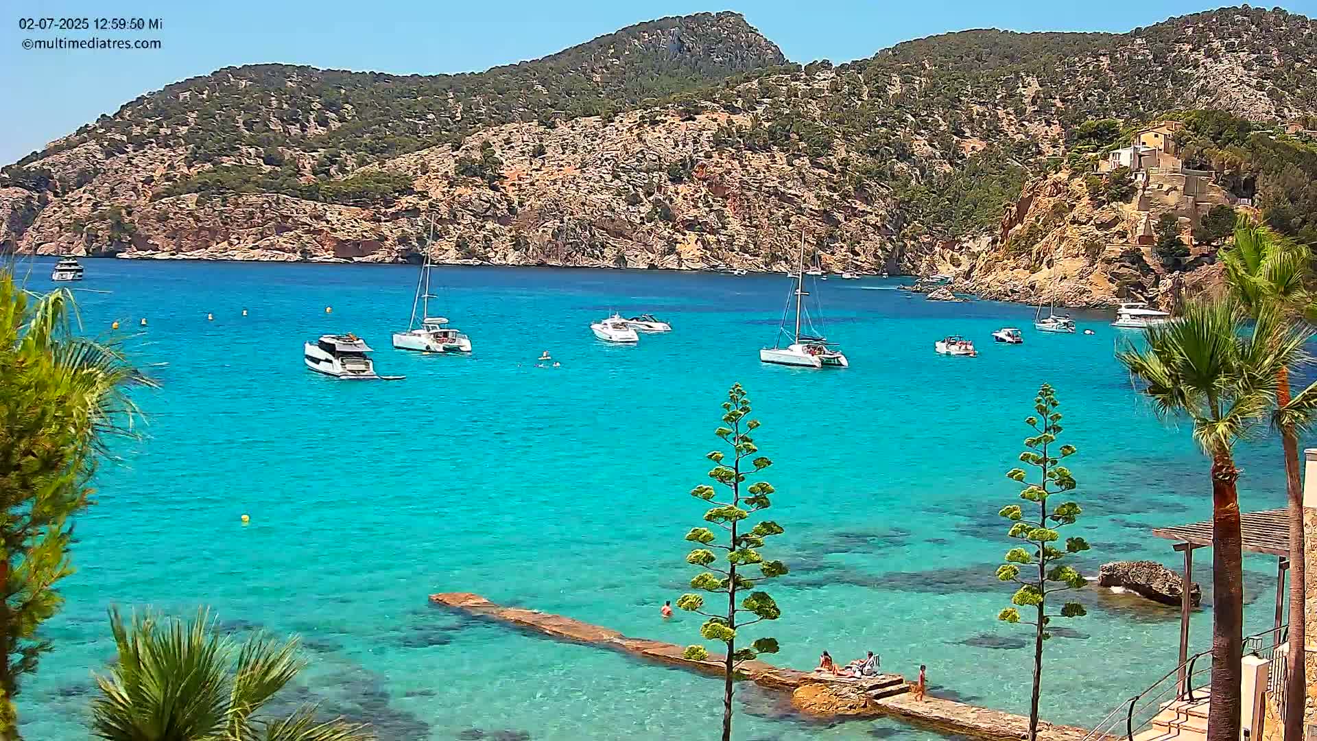 Mallorca Camp de Mar Roca Coast  Live Cam - Sierra de Tramontana, Mallorca, Islas Baleares (Balearic Islands), Spain