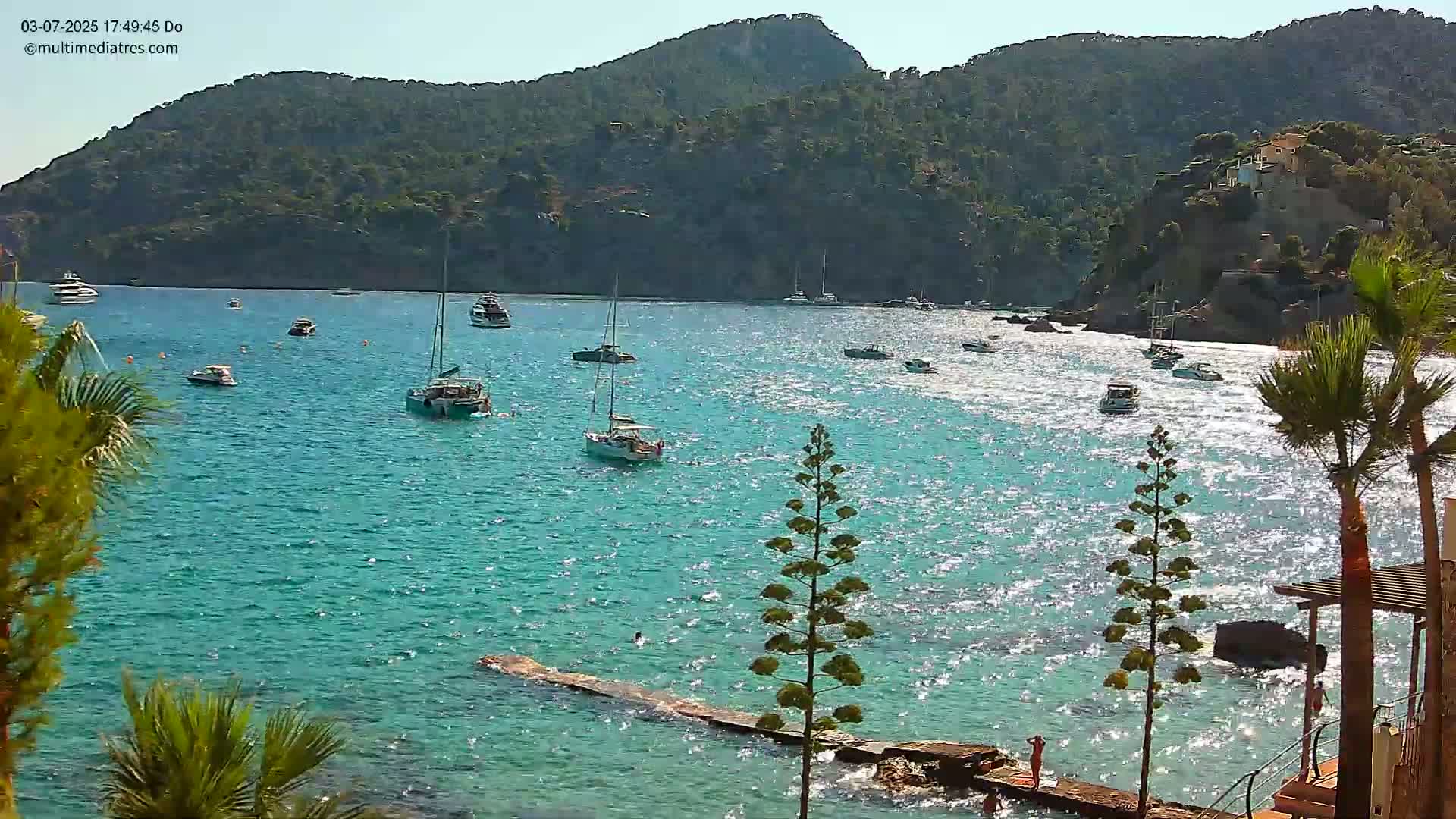Mallorca Camp de Mar Roca Coast  Live Cam - Sierra de Tramontana, Mallorca, Islas Baleares (Balearic Islands), Spain