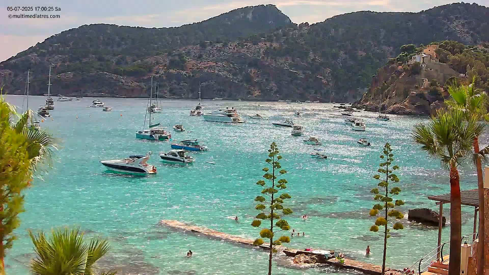 Mallorca Camp de Mar Roca Coast  Live Cam - Sierra de Tramontana, Mallorca, Islas Baleares (Balearic Islands), Spain