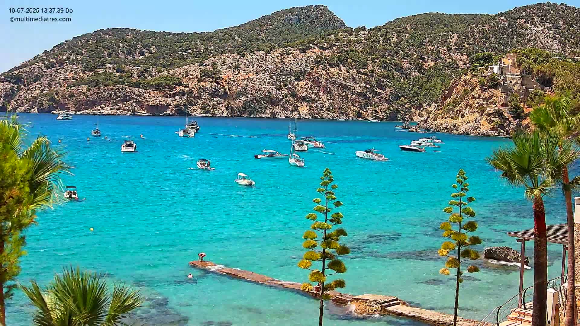 Mallorca Camp de Mar Roca Coast  Live Cam - Sierra de Tramontana, Mallorca, Islas Baleares (Balearic Islands), Spain