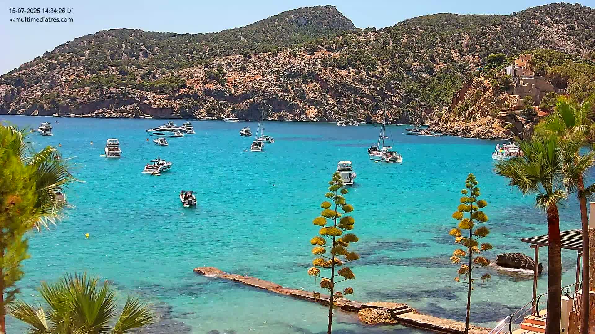 Mallorca Camp de Mar Roca Coast  Live Cam - Sierra de Tramontana, Mallorca, Islas Baleares (Balearic Islands), Spain