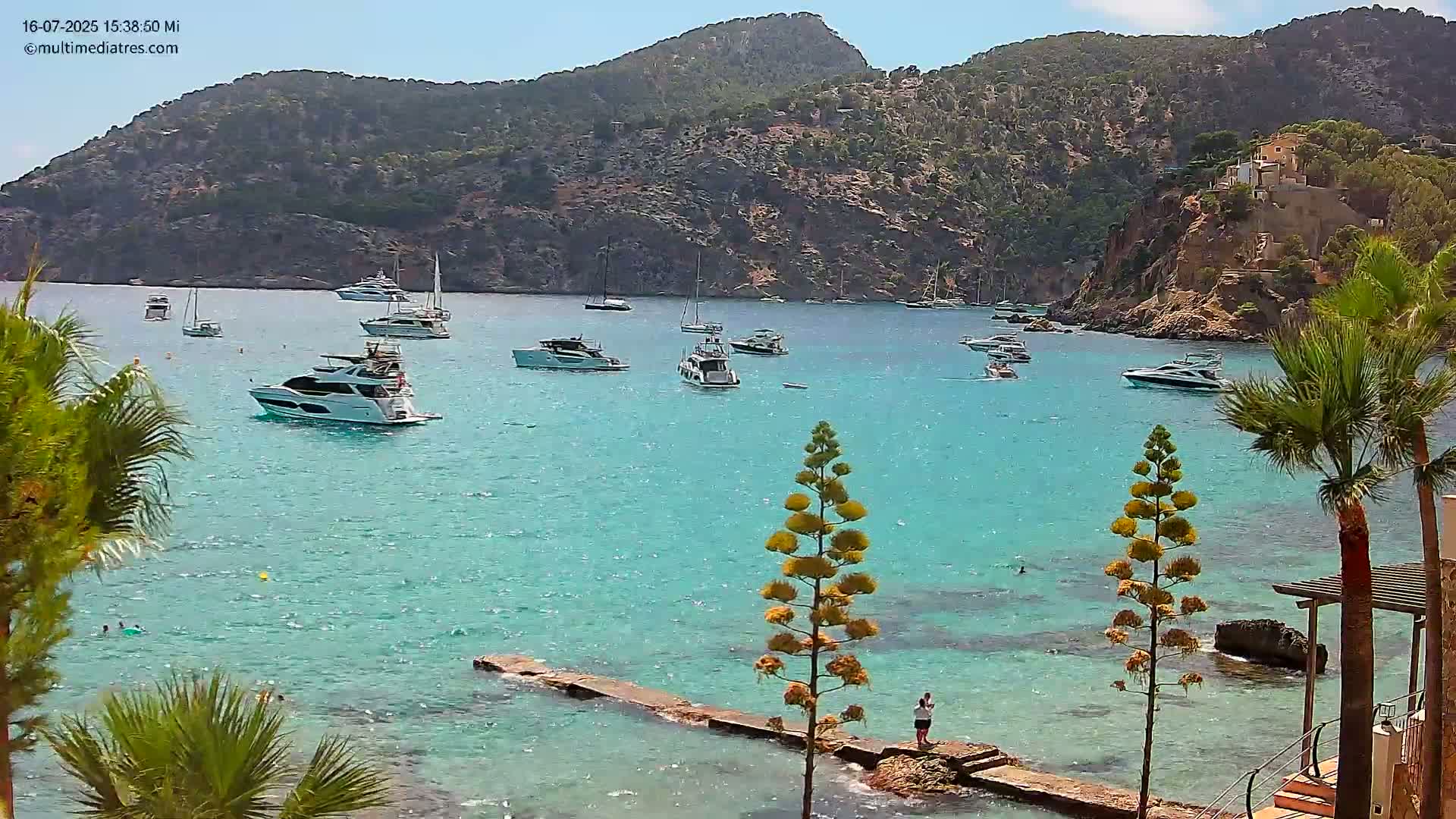 Mallorca Camp de Mar Roca Coast  Live Cam - Sierra de Tramontana, Mallorca, Islas Baleares (Balearic Islands), Spain