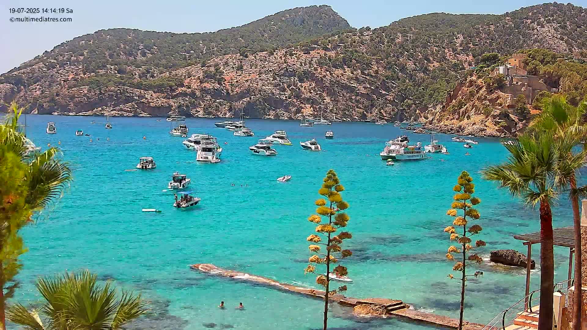 Mallorca Camp de Mar Roca Coast  Live Cam - Sierra de Tramontana, Mallorca, Islas Baleares (Balearic Islands), Spain