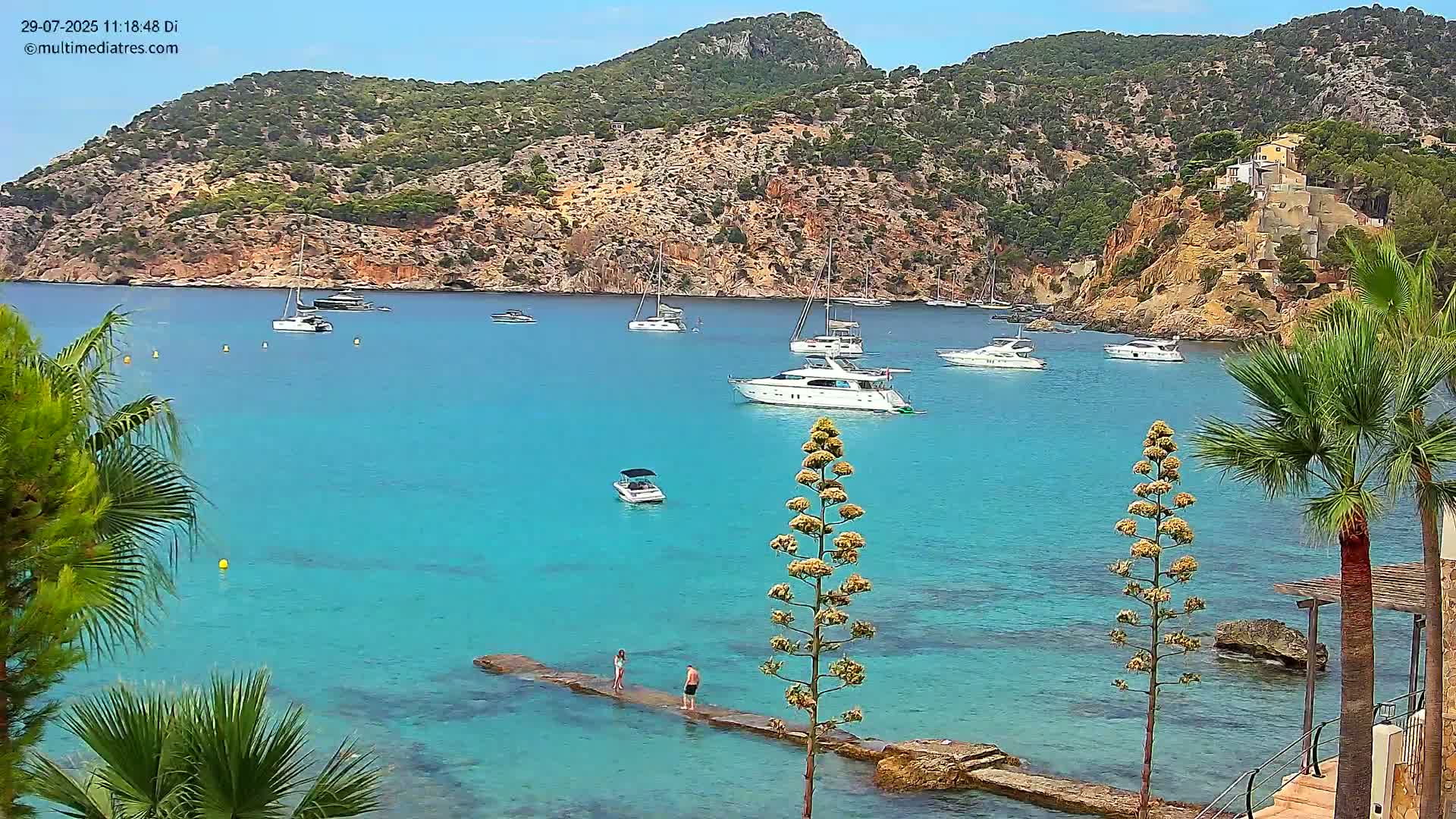 Mallorca Camp de Mar Roca Coast  Live Cam - Sierra de Tramontana, Mallorca, Islas Baleares (Balearic Islands), Spain