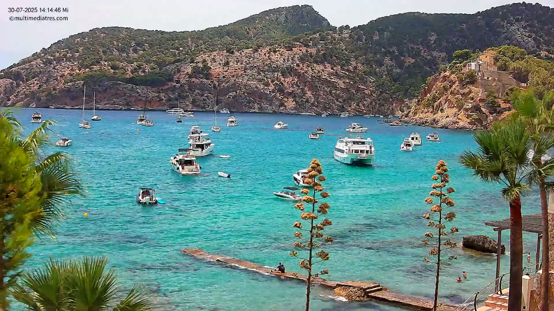 Mallorca Camp de Mar Roca Coast  Live Cam - Sierra de Tramontana, Mallorca, Islas Baleares (Balearic Islands), Spain