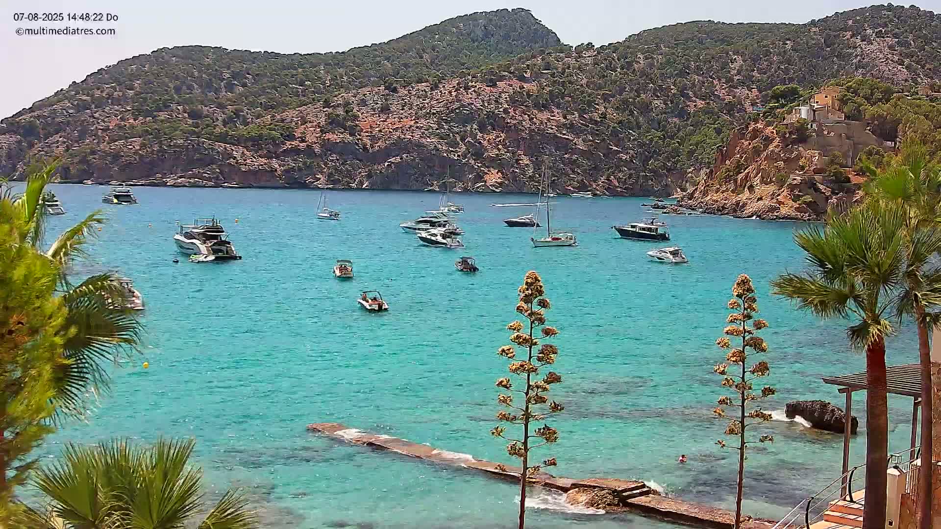 Mallorca Camp de Mar Roca Coast  Live Cam - Sierra de Tramontana, Mallorca, Islas Baleares (Balearic Islands), Spain