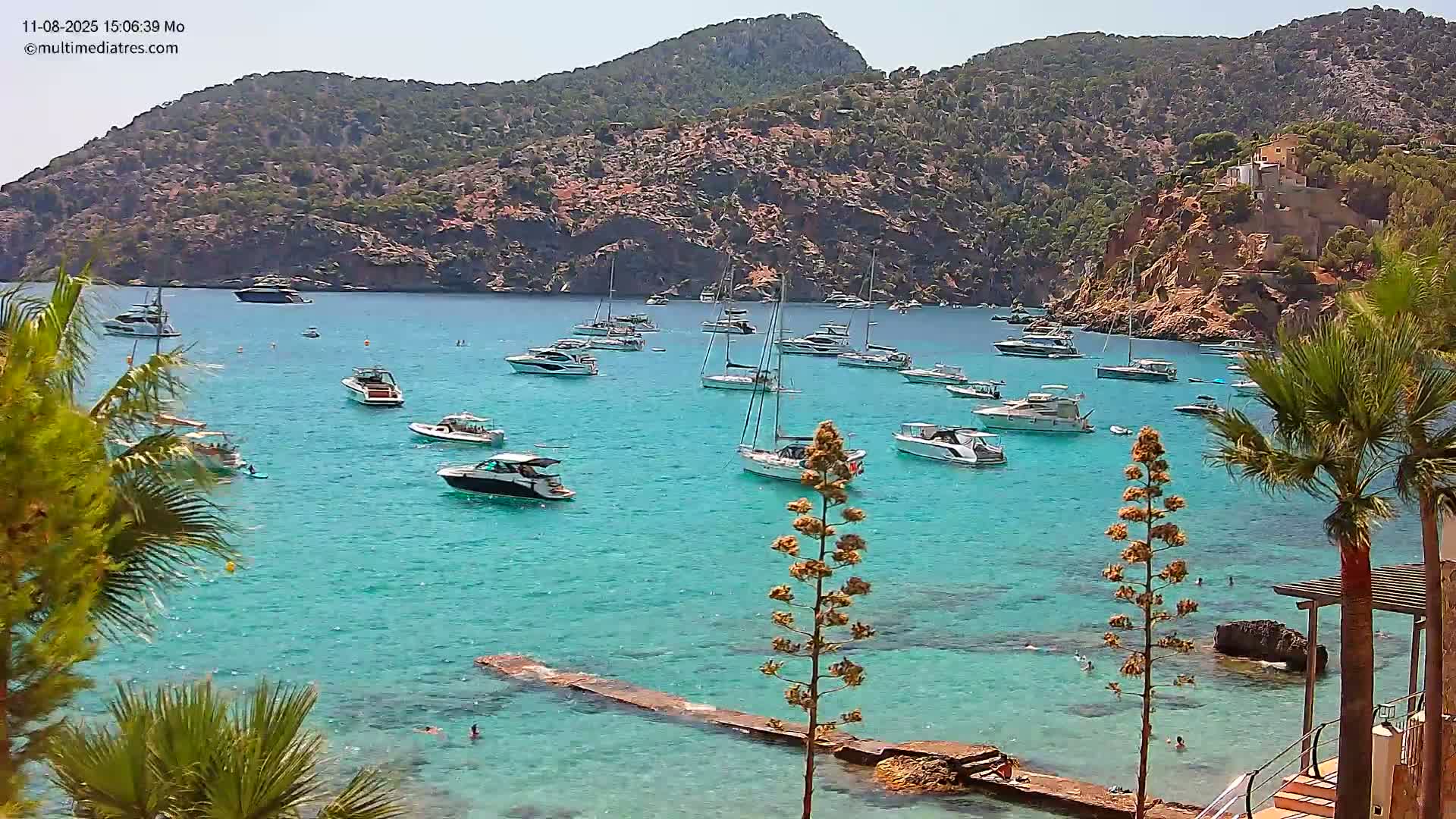 Mallorca Camp de Mar Roca Coast  Live Cam - Sierra de Tramontana, Mallorca, Islas Baleares (Balearic Islands), Spain