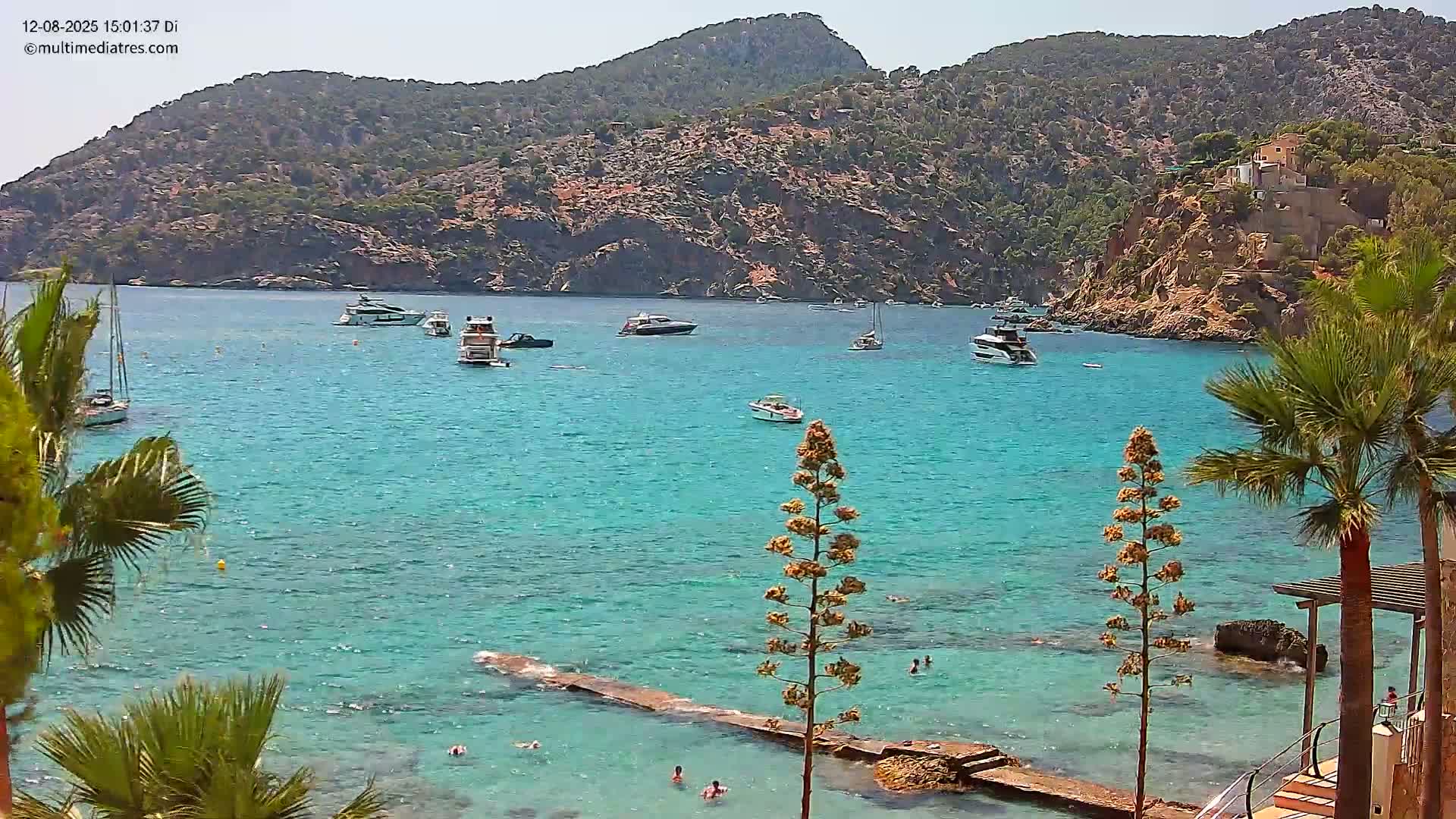 Mallorca Camp de Mar Roca Coast  Live Cam - Sierra de Tramontana, Mallorca, Islas Baleares (Balearic Islands), Spain