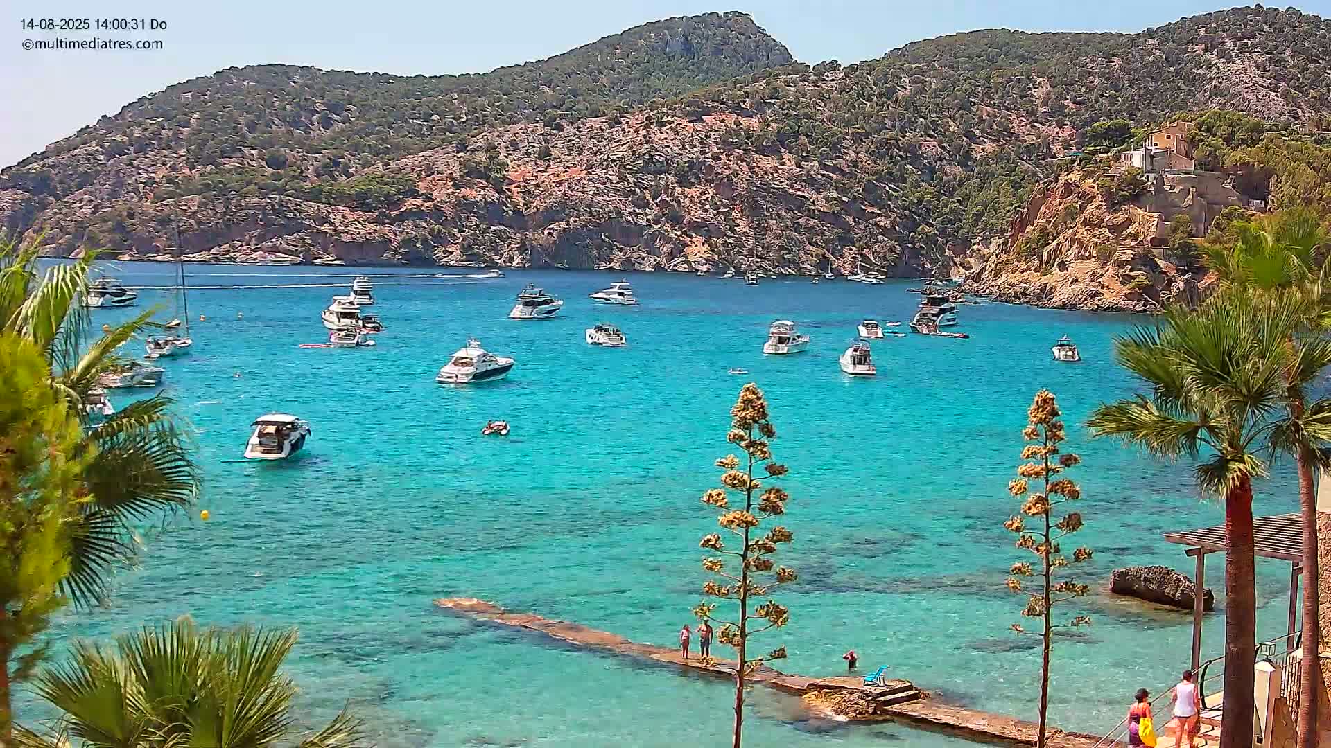 Mallorca Camp de Mar Roca Coast  Live Cam - Sierra de Tramontana, Mallorca, Islas Baleares (Balearic Islands), Spain