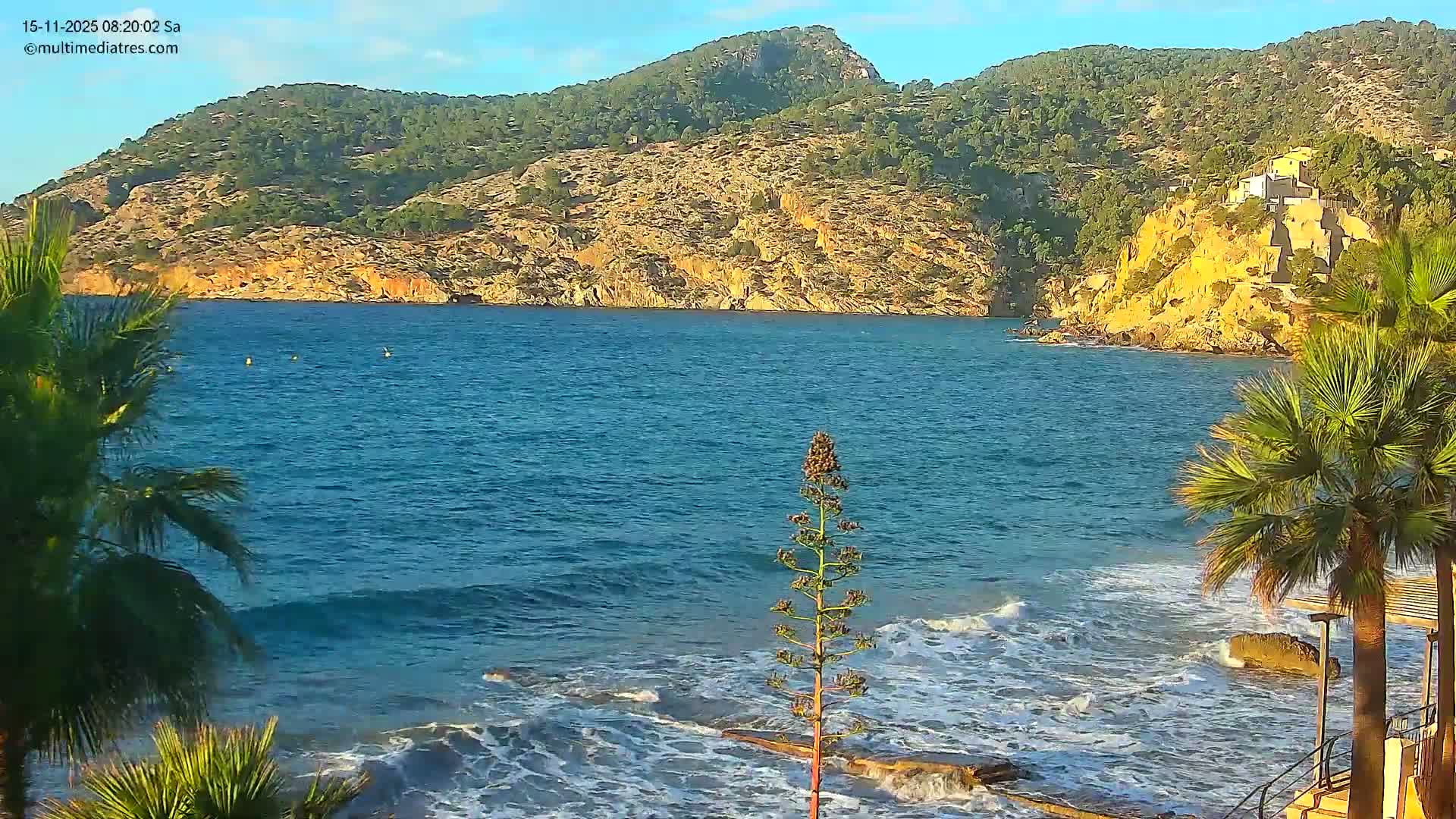 Mallorca Camp de Mar Roca Coast  Live Cam - Sierra de Tramontana, Mallorca, Islas Baleares (Balearic Islands), Spain