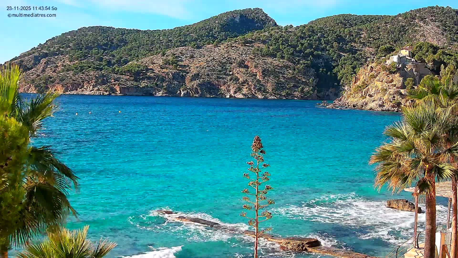 Mallorca Camp de Mar Roca Coast  Live Cam - Sierra de Tramontana, Mallorca, Islas Baleares (Balearic Islands), Spain