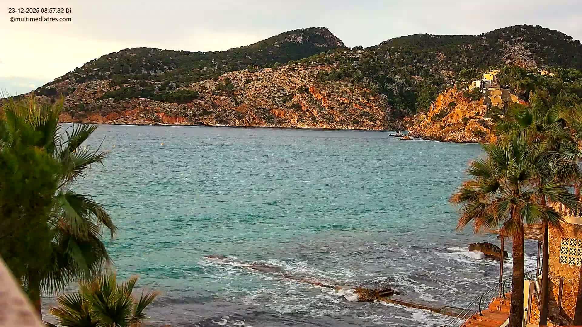 Mallorca, Camp de Mar Roca Coast  Live Cam - Sierra de Tramontana, Mallorca, Islas Baleares (Balearic Islands), Spain