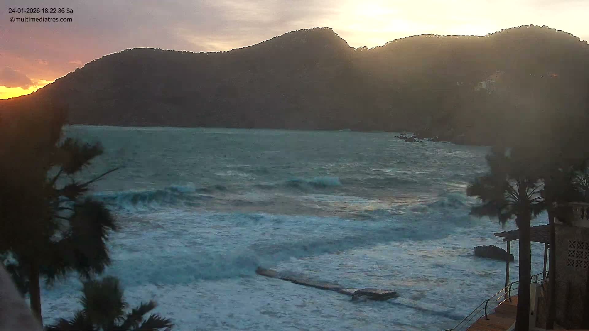 Mallorca, Camp de Mar Roca Coast  Live Cam - Sierra de Tramontana, Mallorca, Islas Baleares (Balearic Islands), Spain
