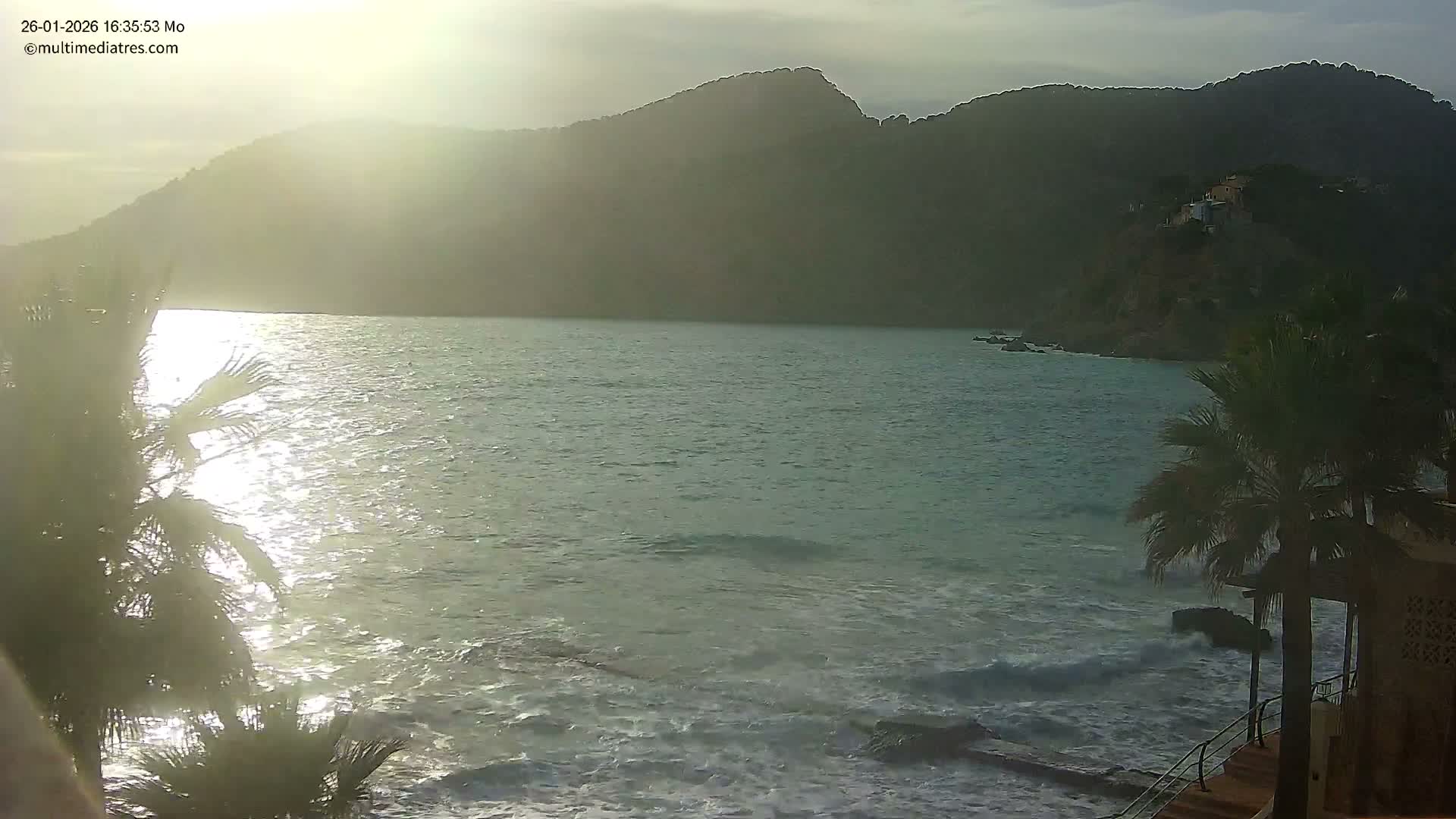 Mallorca, Camp de Mar Roca Coast  Live Cam - Sierra de Tramontana, Mallorca, Islas Baleares (Balearic Islands), Spain