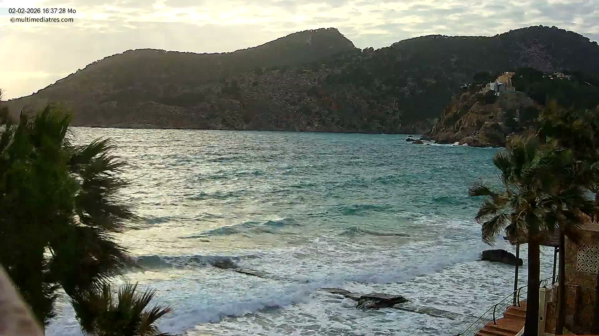 Mallorca, Camp de Mar Roca Coast  Live Cam - Sierra de Tramontana, Mallorca, Islas Baleares (Balearic Islands), Spain