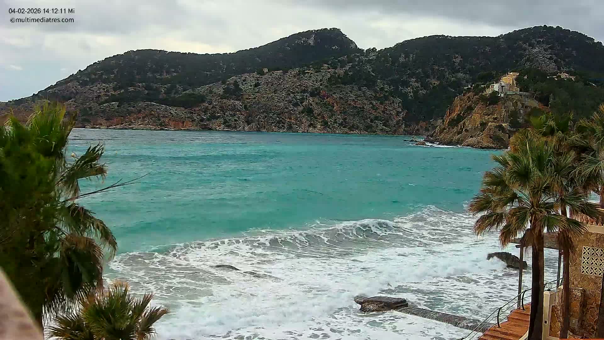Mallorca, Camp de Mar Roca Coast  Live Cam - Sierra de Tramontana, Mallorca, Islas Baleares (Balearic Islands), Spain