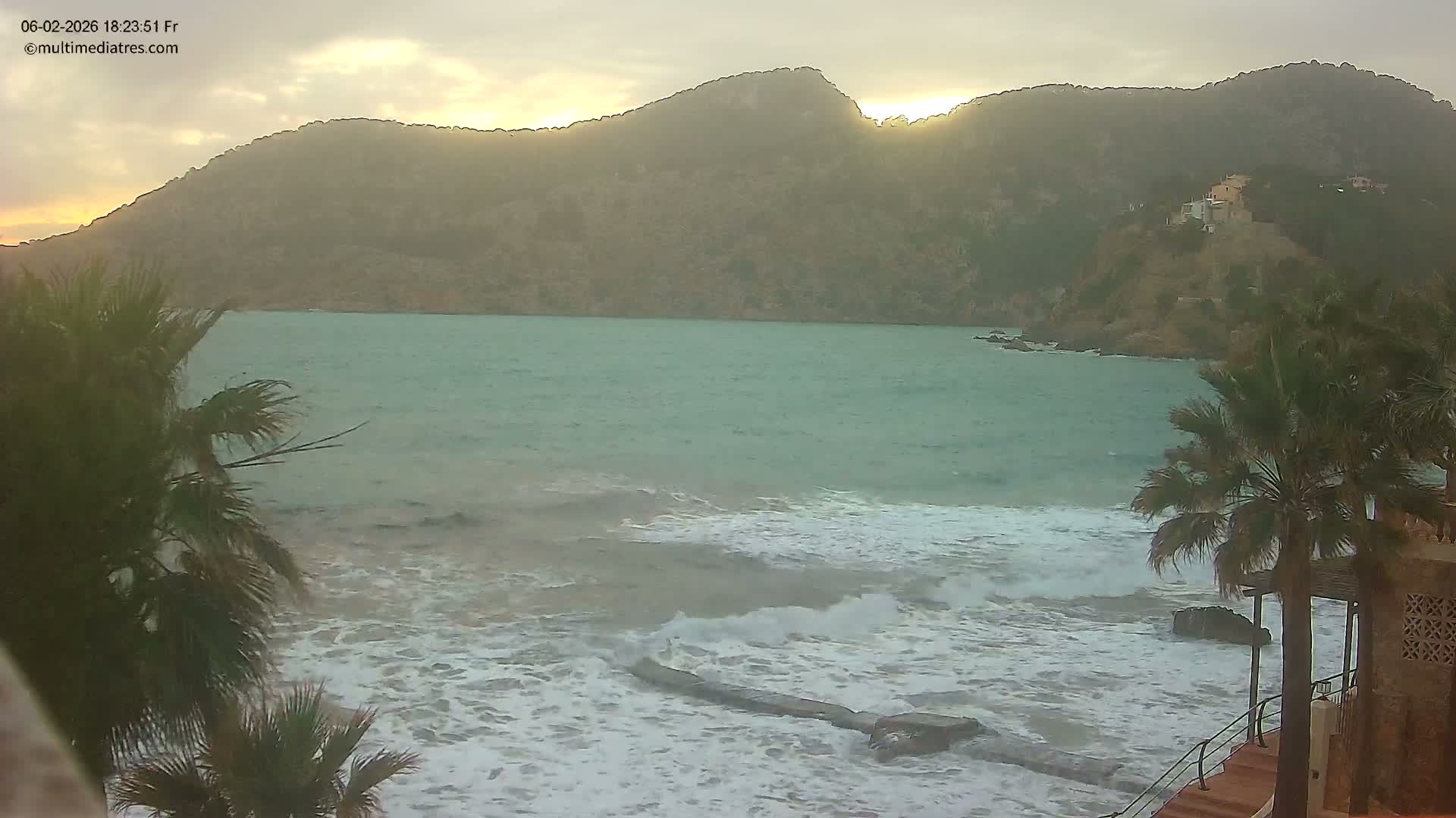 Mallorca, Camp de Mar Roca Coast  Live Cam - Sierra de Tramontana, Mallorca, Islas Baleares (Balearic Islands), Spain