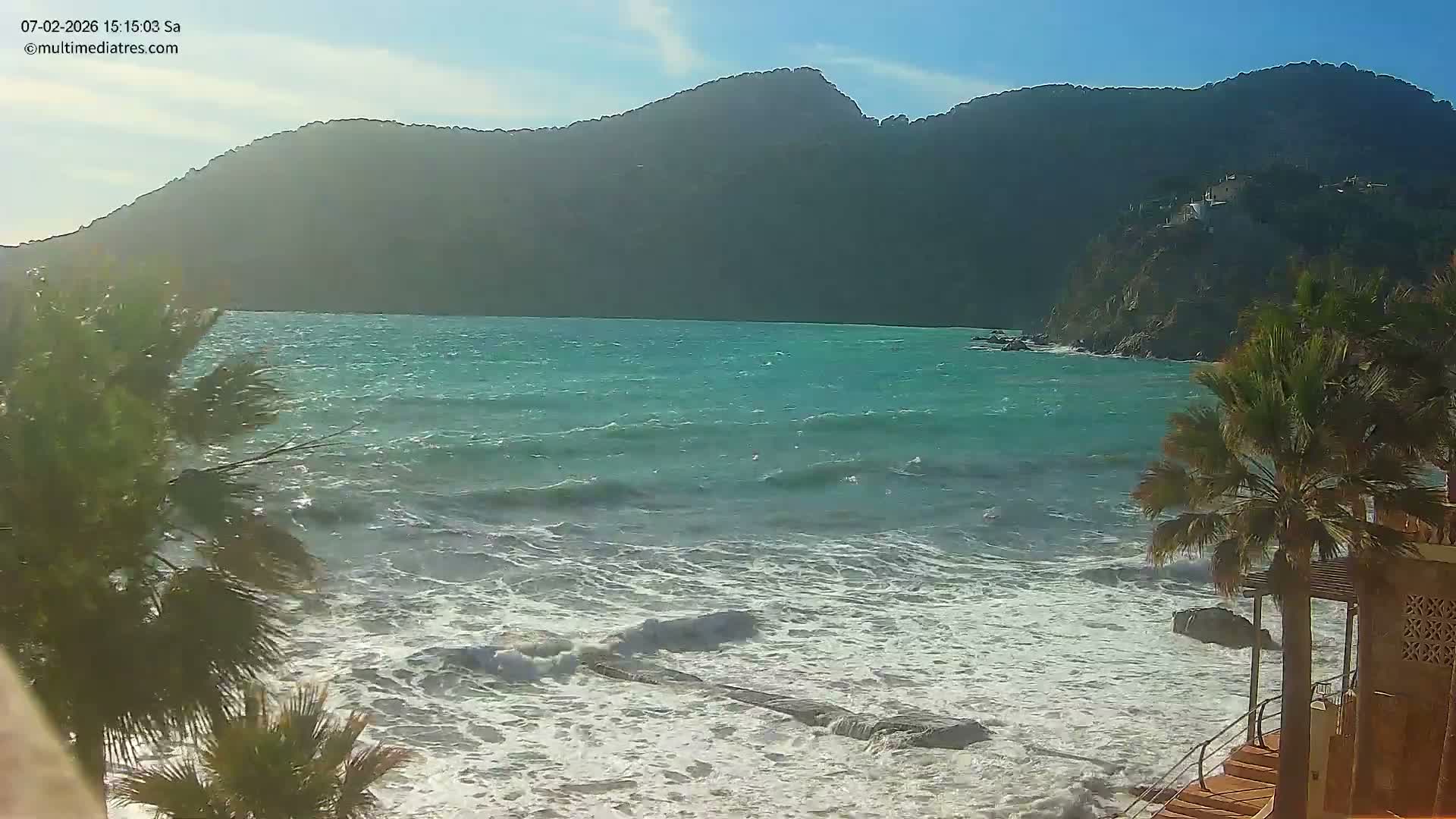 Mallorca, Camp de Mar Roca Coast  Live Cam - Sierra de Tramontana, Mallorca, Islas Baleares (Balearic Islands), Spain
