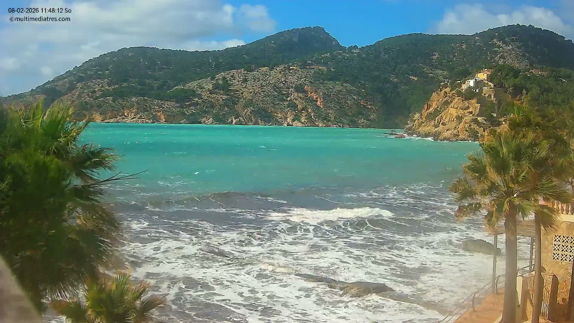 Mallorca, Camp de Mar Roca Coast  Live Cam - Sierra de Tramontana, Mallorca, Islas Baleares (Balearic Islands), Spain
