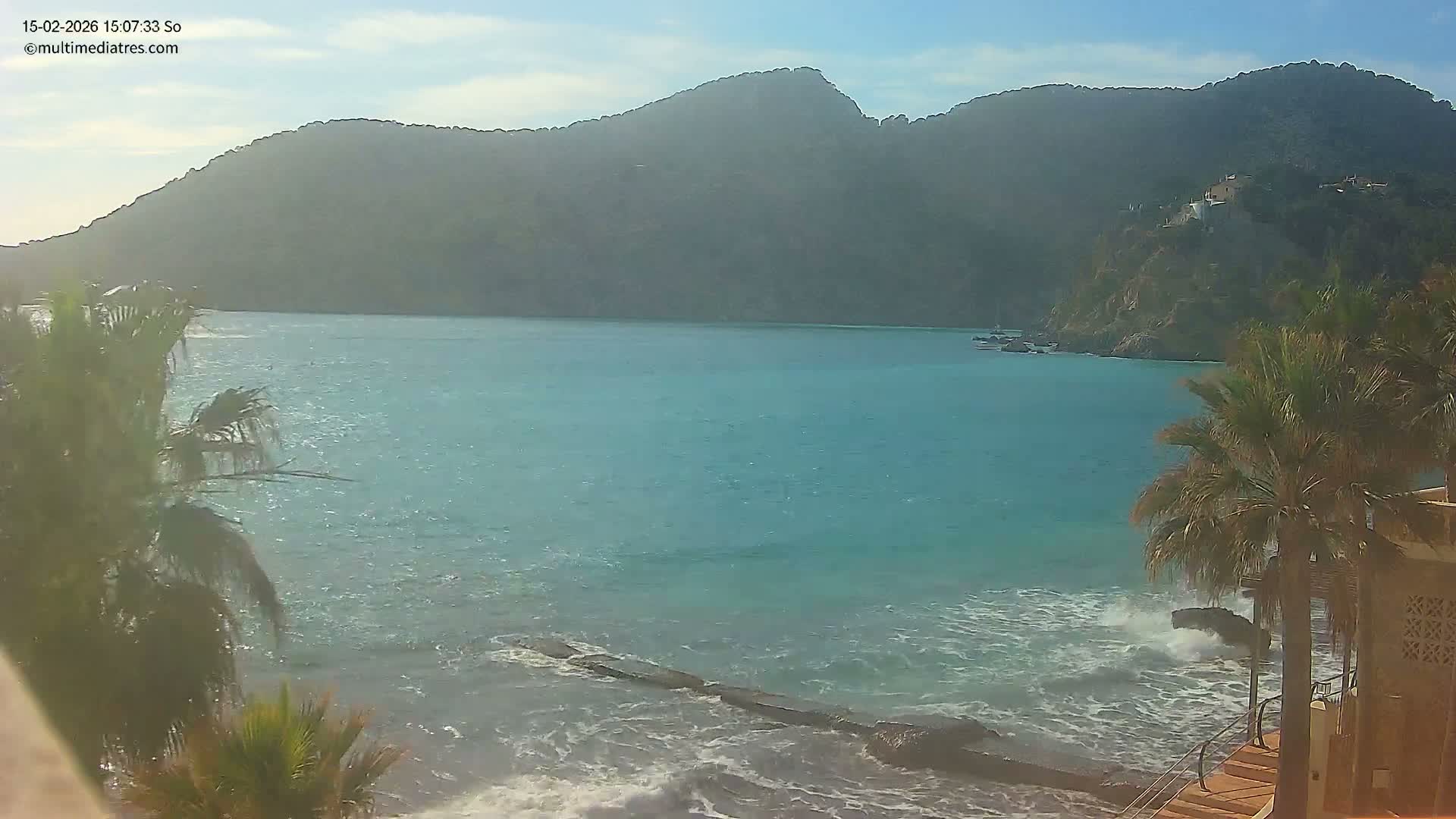 Mallorca, Camp de Mar Roca Coast  Live Cam - Sierra de Tramontana, Mallorca, Islas Baleares (Balearic Islands), Spain