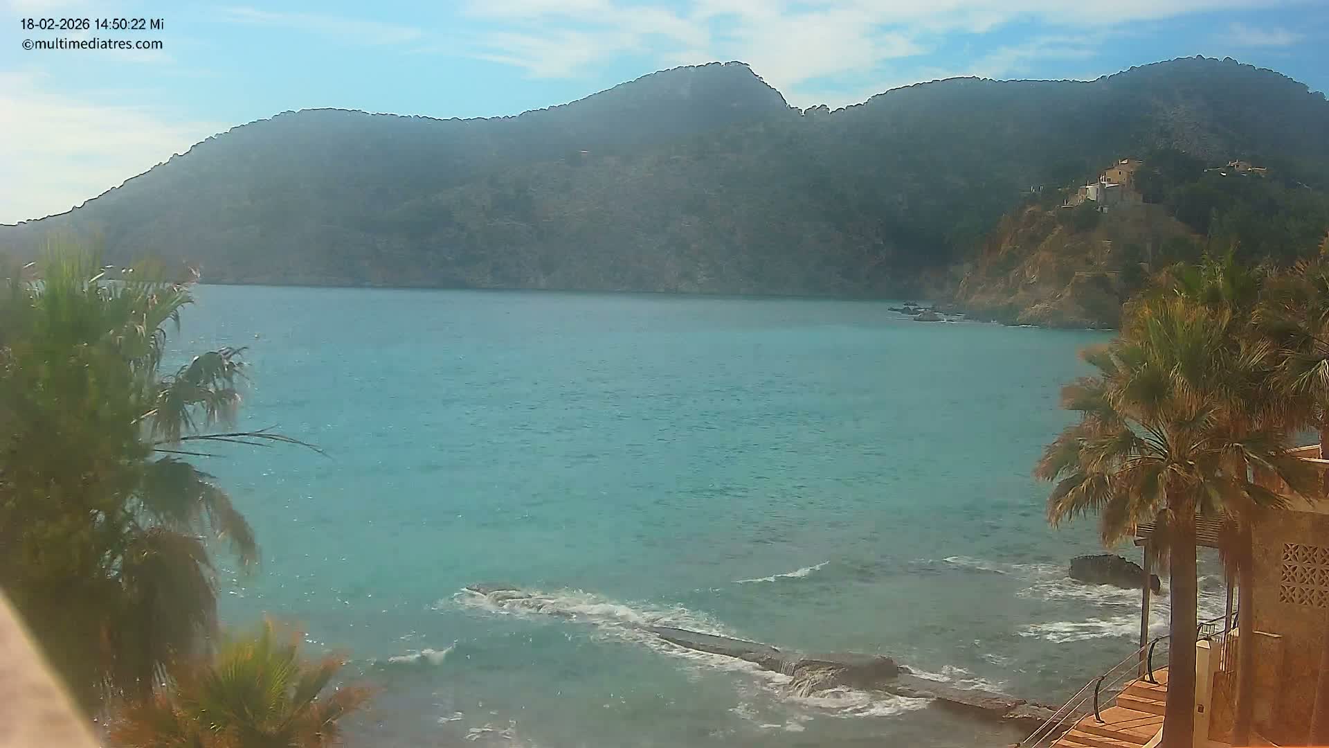 Mallorca, Camp de Mar Roca Coast  Live Cam - Sierra de Tramontana, Mallorca, Islas Baleares (Balearic Islands), Spain