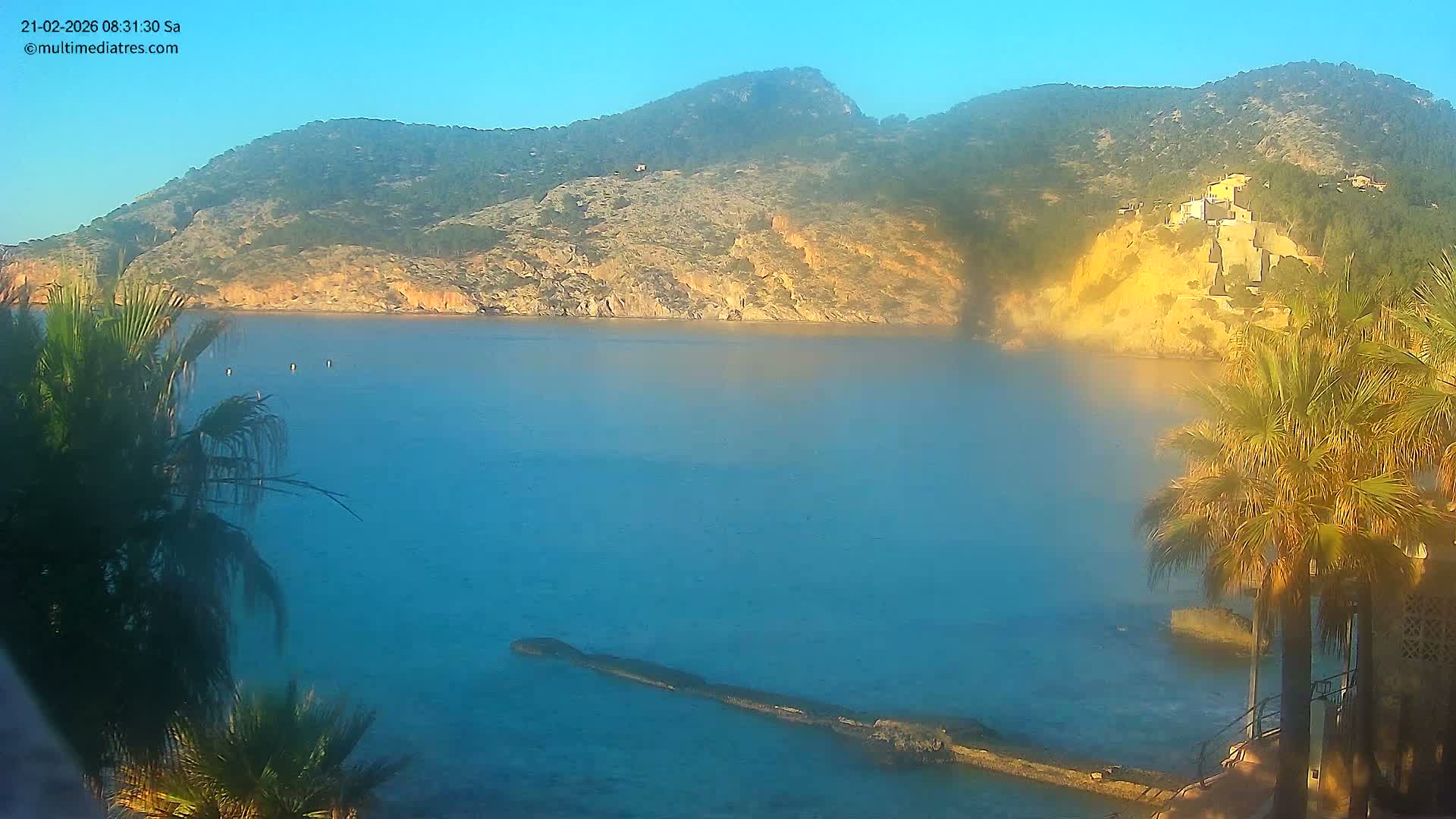 Mallorca, Camp de Mar Roca Coast  Live Cam - Sierra de Tramontana, Mallorca, Islas Baleares (Balearic Islands), Spain