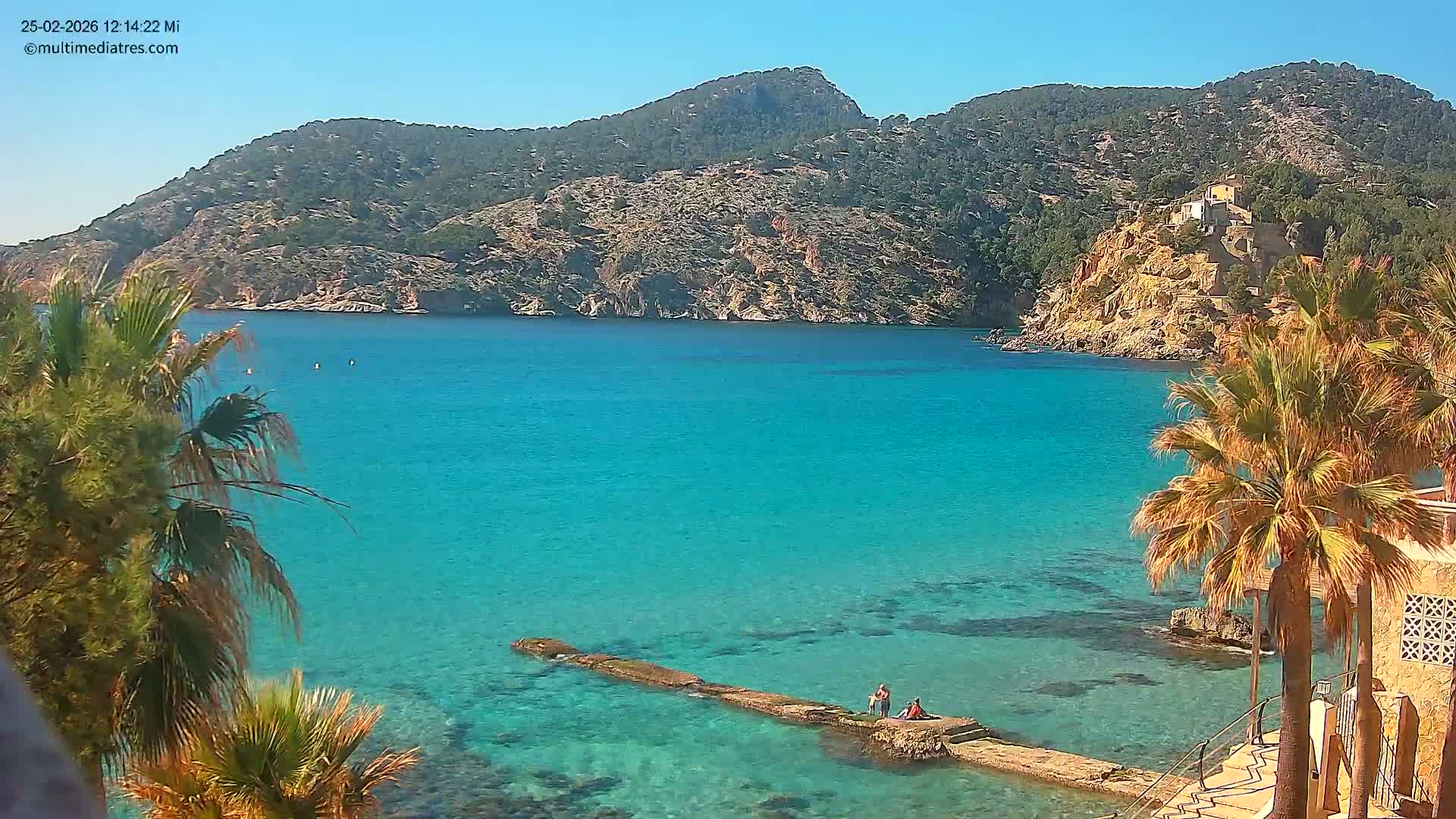 Mallorca, Camp de Mar Roca Coast  Live Cam - Sierra de Tramontana, Mallorca, Islas Baleares (Balearic Islands), Spain