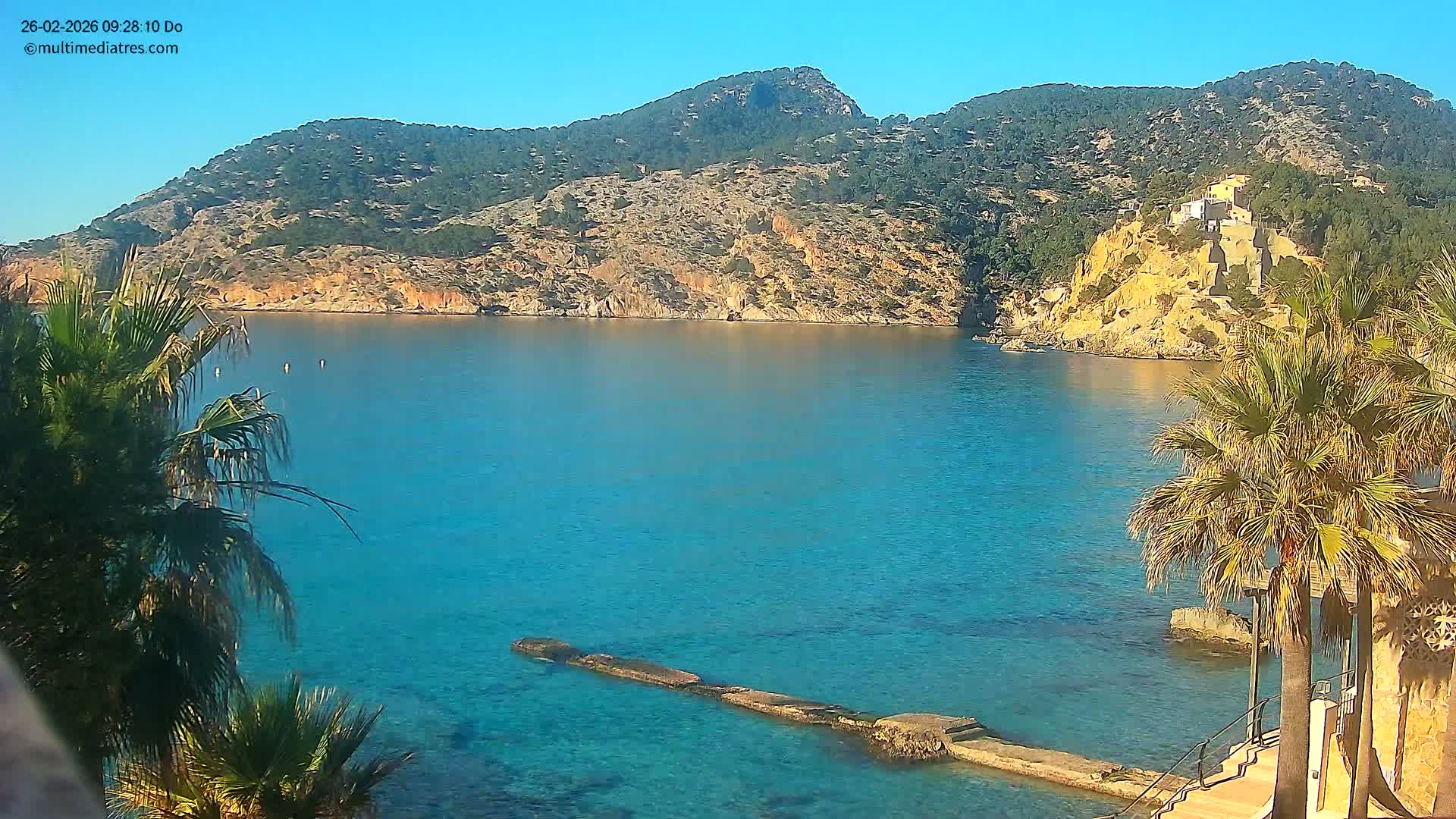 Mallorca, Camp de Mar Roca Coast  Live Cam - Sierra de Tramontana, Mallorca, Islas Baleares (Balearic Islands), Spain