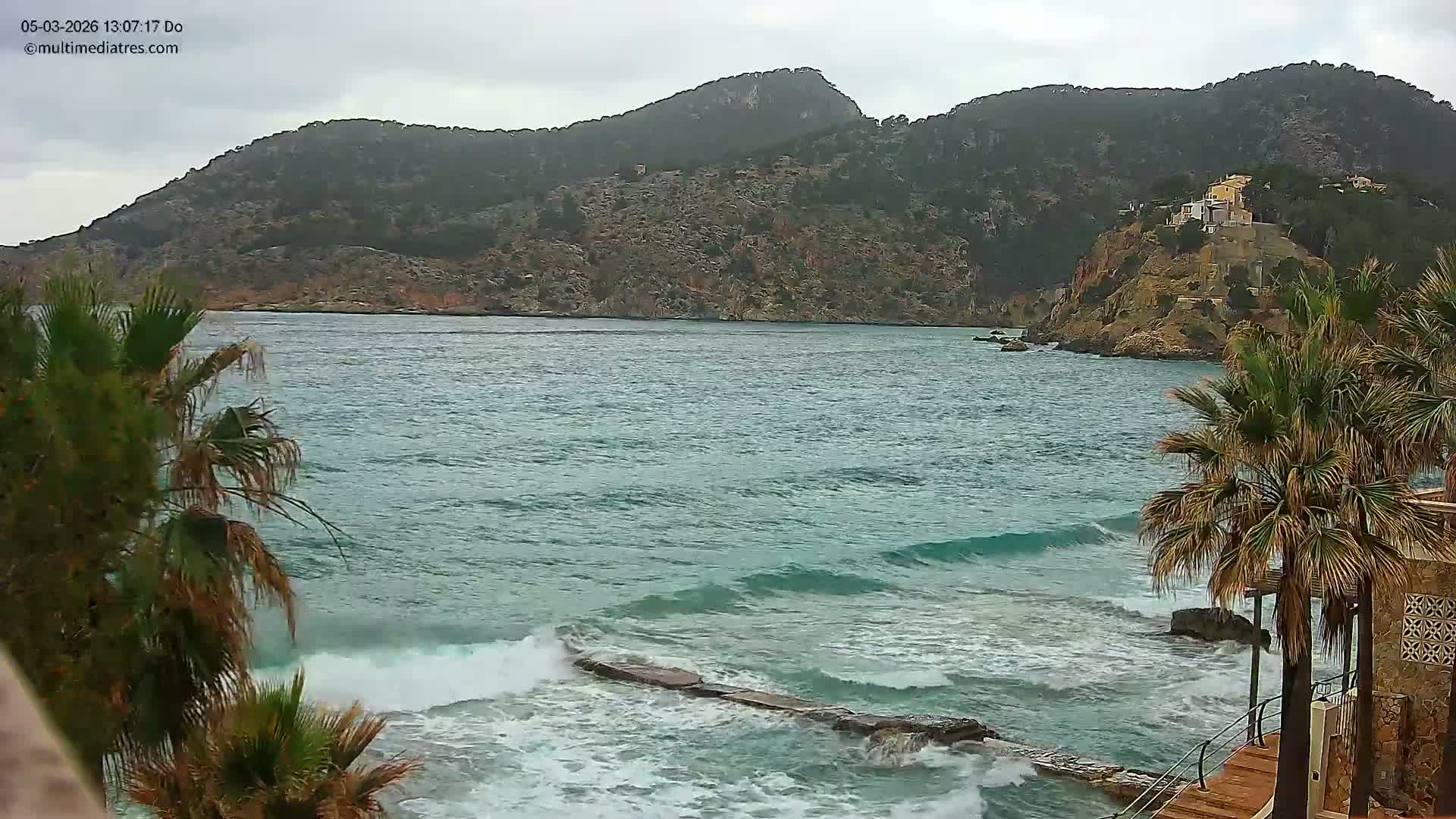 Mallorca, Camp de Mar Roca Coast  Live Cam - Sierra de Tramontana, Mallorca, Islas Baleares (Balearic Islands), Spain