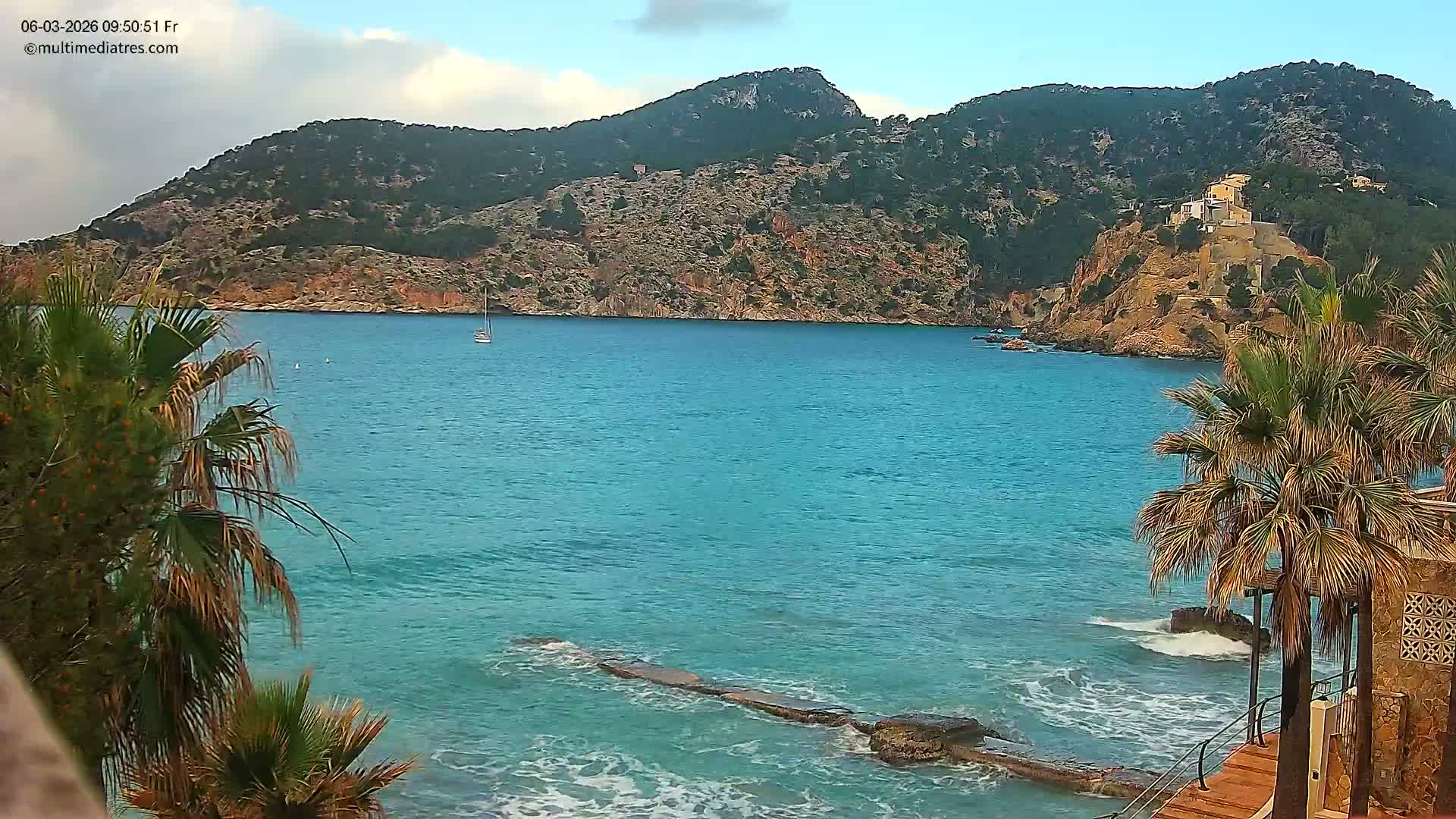 Mallorca, Camp de Mar Roca Coast  Live Cam - Sierra de Tramontana, Mallorca, Islas Baleares (Balearic Islands), Spain