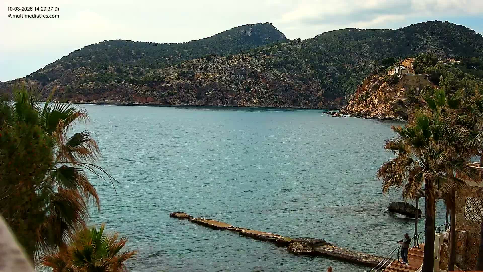 Mallorca, Camp de Mar Roca Coast  Live Cam - Sierra de Tramontana, Mallorca, Islas Baleares (Balearic Islands), Spain
