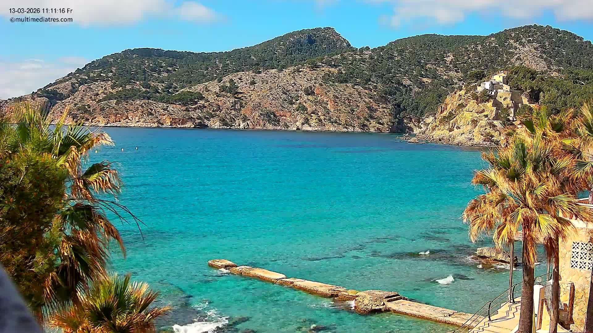 Mallorca, Camp de Mar Roca Coast  Live Cam - Sierra de Tramontana, Mallorca, Islas Baleares (Balearic Islands), Spain
