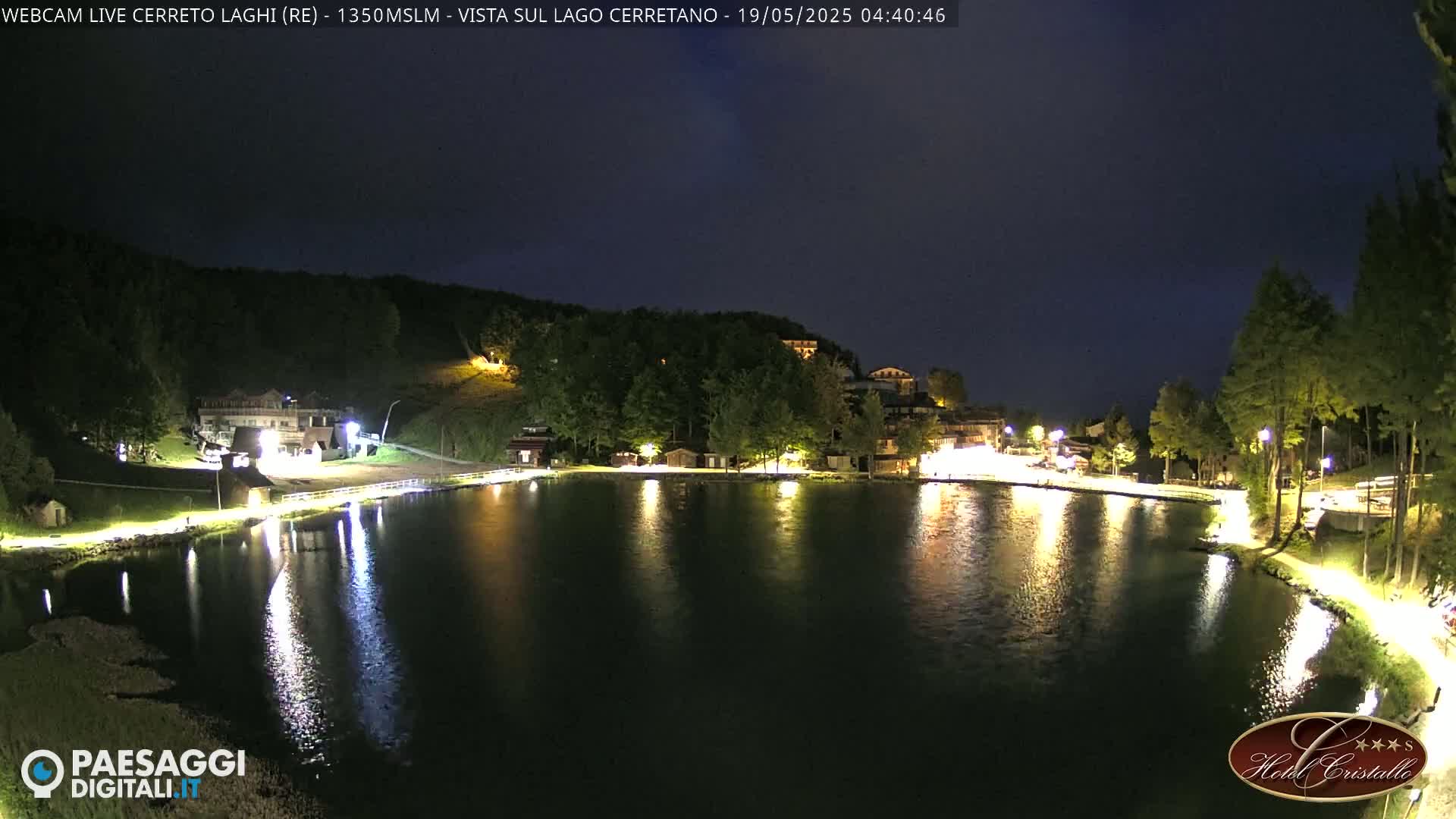 Cerreto Laghi Lake & Alpe di Succiso (Alp of Succiso Mount) Panaromic Live Cam -  Reggio Emilia, Emilia-Romagna, Italy
