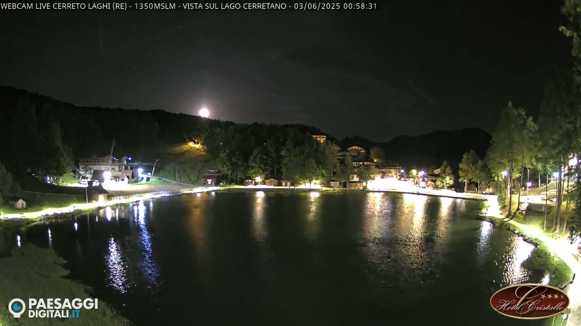 Cerreto Laghi Lake & Alpe di Succiso (Alp of Succiso Mount) Panaromic Live Cam -  Reggio Emilia, Emilia-Romagna, Italy
