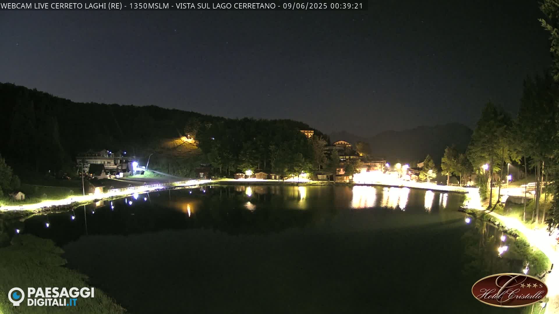 Cerreto Laghi Lake & Alpe di Succiso (Alp of Succiso Mount) Panaromic Live Cam -  Reggio Emilia, Emilia-Romagna, Italy