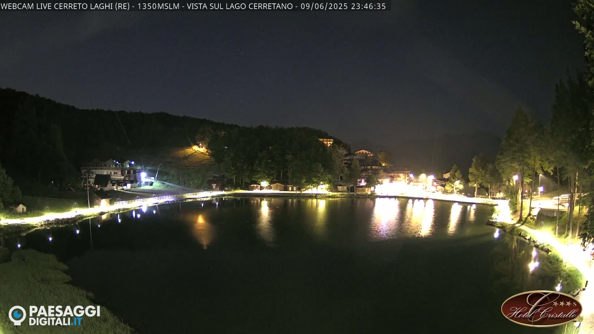 Cerreto Laghi Lake & Alpe di Succiso (Alp of Succiso Mount) Panaromic Live Cam -  Reggio Emilia, Emilia-Romagna, Italy
