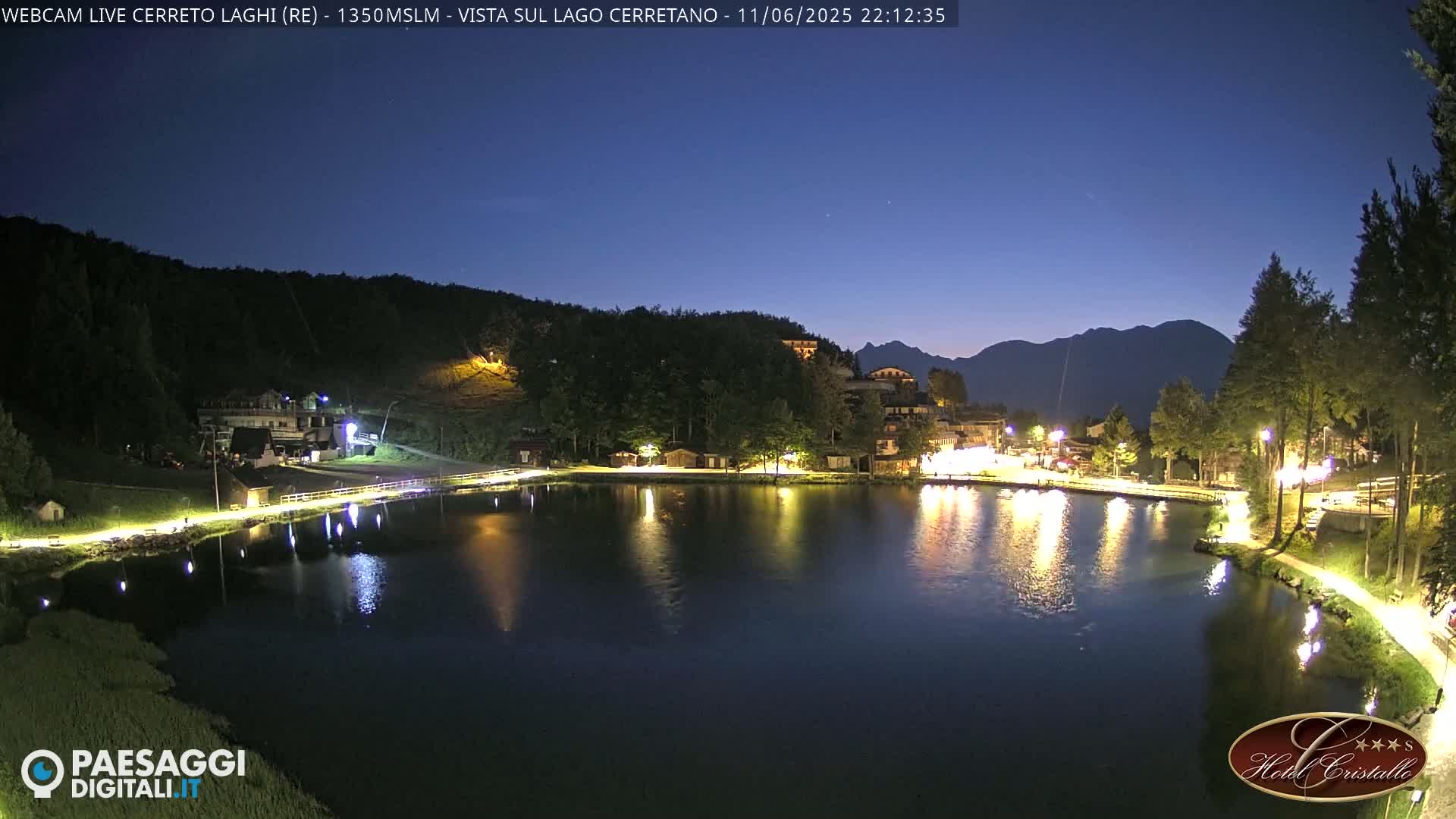 Cerreto Laghi Lake & Alpe di Succiso (Alp of Succiso Mount) Panaromic Live Cam -  Reggio Emilia, Emilia-Romagna, Italy