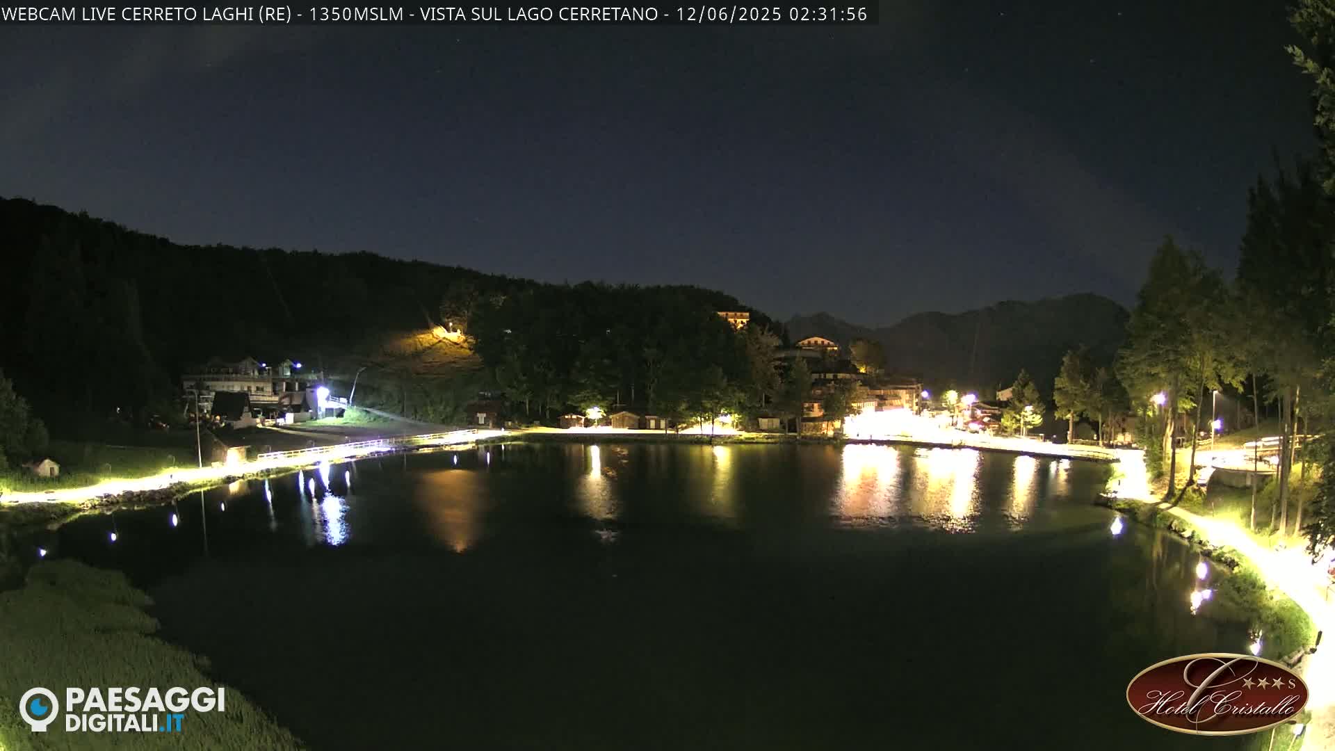 Cerreto Laghi Lake & Alpe di Succiso (Alp of Succiso Mount) Panaromic Live Cam -  Reggio Emilia, Emilia-Romagna, Italy