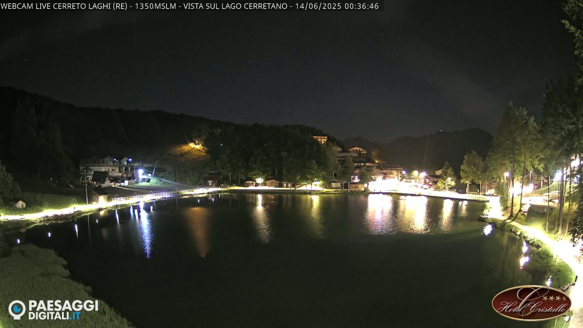 Cerreto Laghi Lake & Alpe di Succiso (Alp of Succiso Mount) Panaromic Live Cam -  Reggio Emilia, Emilia-Romagna, Italy