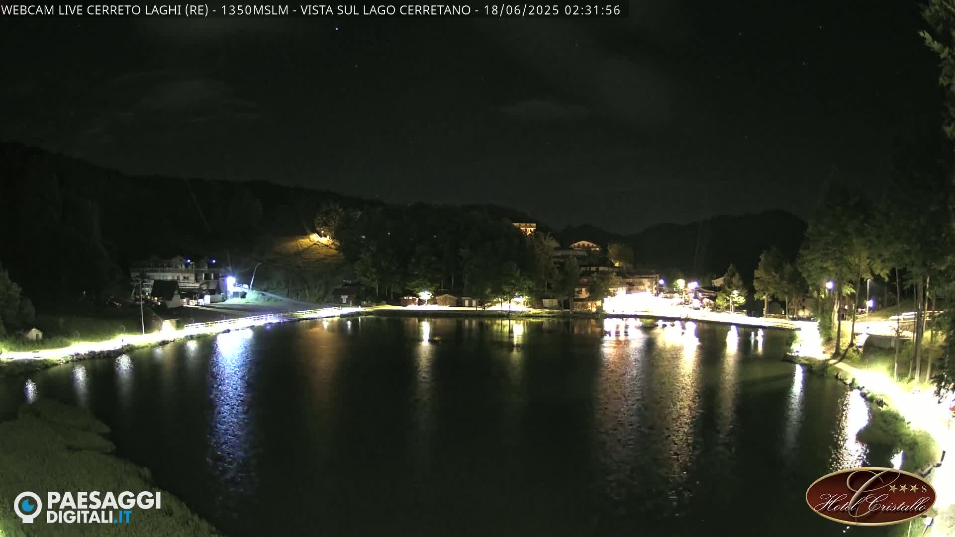 Cerreto Laghi Lake & Alpe di Succiso (Alp of Succiso Mount) Panaromic Live Cam -  Reggio Emilia, Emilia-Romagna, Italy