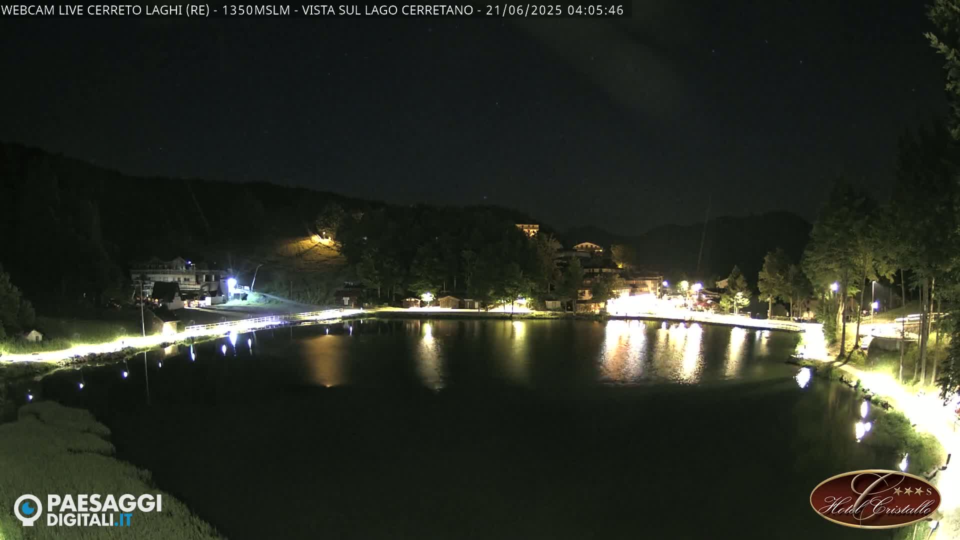 Cerreto Laghi Lake & Alpe di Succiso (Alp of Succiso Mount) Panaromic Live Cam -  Reggio Emilia, Emilia-Romagna, Italy