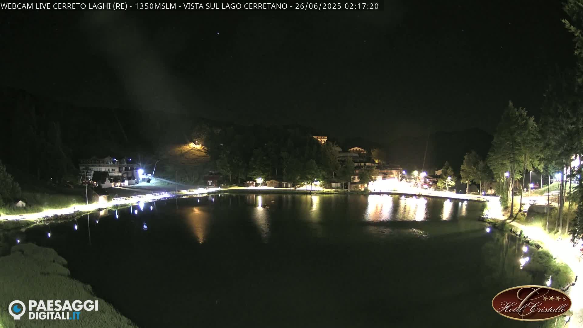 Cerreto Laghi Lake & Alpe di Succiso (Alp of Succiso Mount) Panaromic Live Cam -  Reggio Emilia, Emilia-Romagna, Italy