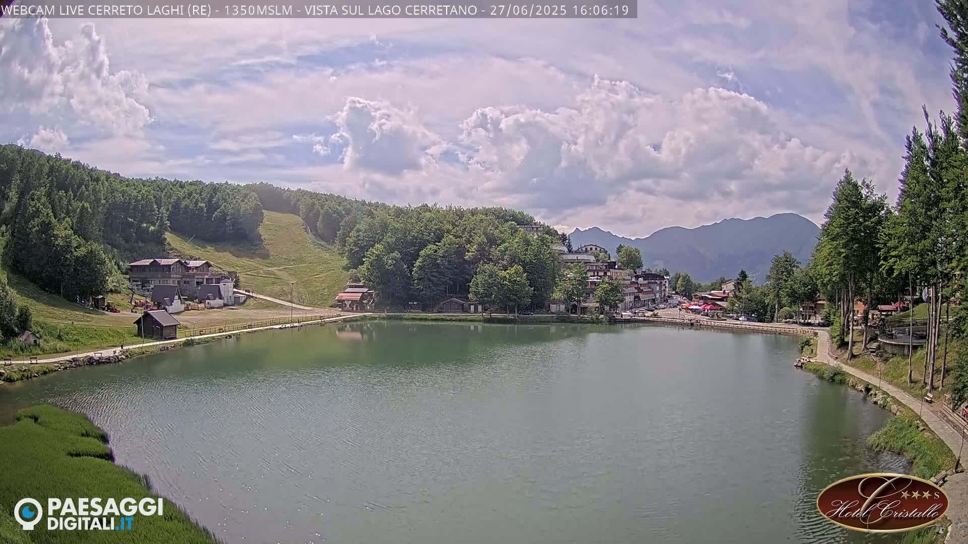 Cerreto Laghi Lake & Alpe di Succiso (Alp of Succiso Mount) Panaromic Live Cam -  Reggio Emilia, Emilia-Romagna, Italy