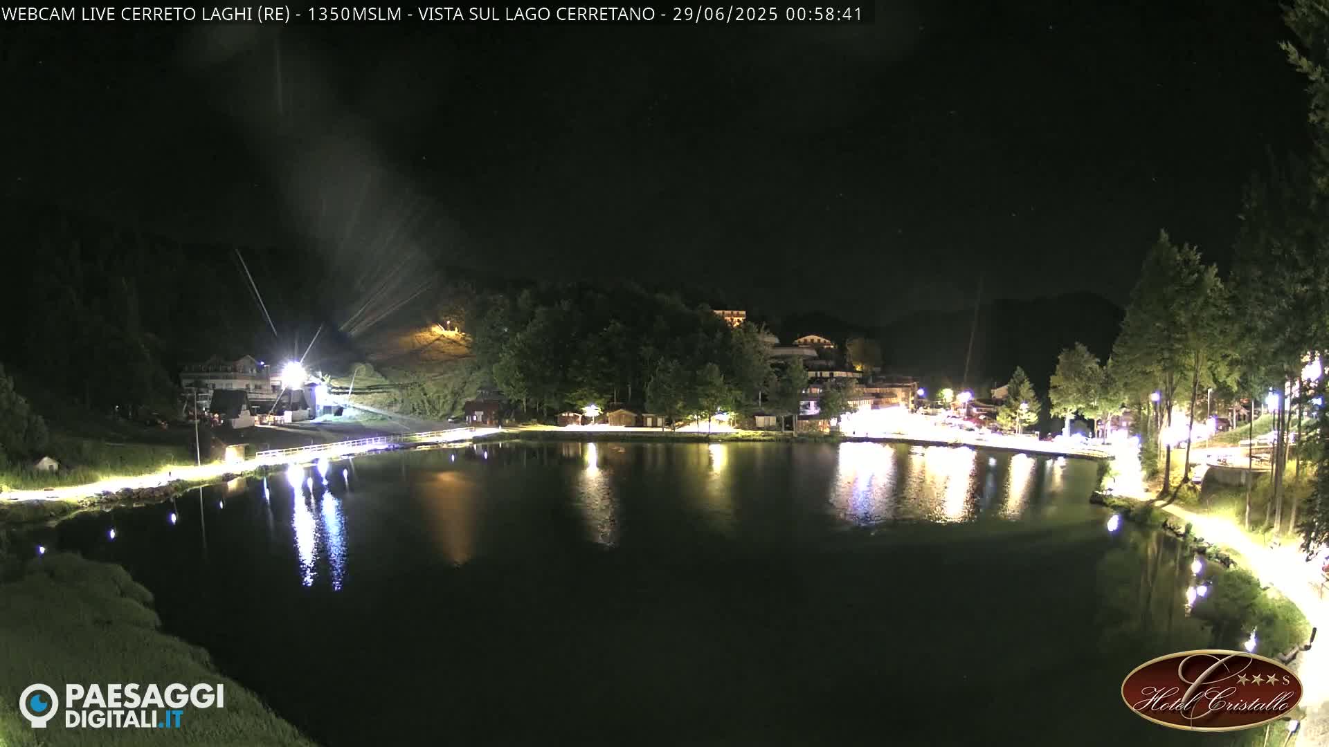 Cerreto Laghi Lake & Alpe di Succiso (Alp of Succiso Mount) Panaromic Live Cam -  Reggio Emilia, Emilia-Romagna, Italy