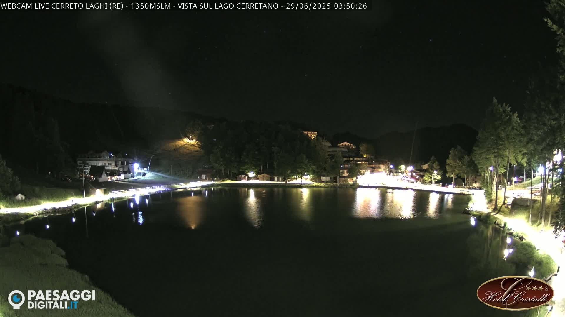 Cerreto Laghi Lake & Alpe di Succiso (Alp of Succiso Mount) Panaromic Live Cam -  Reggio Emilia, Emilia-Romagna, Italy