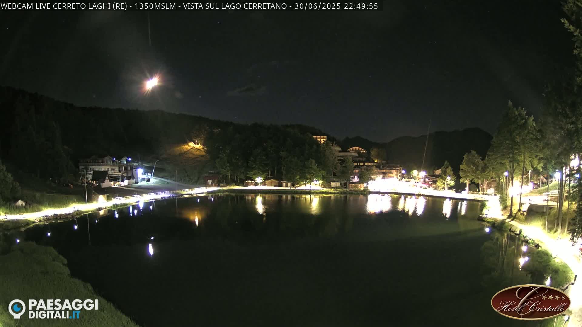 Cerreto Laghi Lake & Alpe di Succiso (Alp of Succiso Mount) Panaromic Live Cam -  Reggio Emilia, Emilia-Romagna, Italy