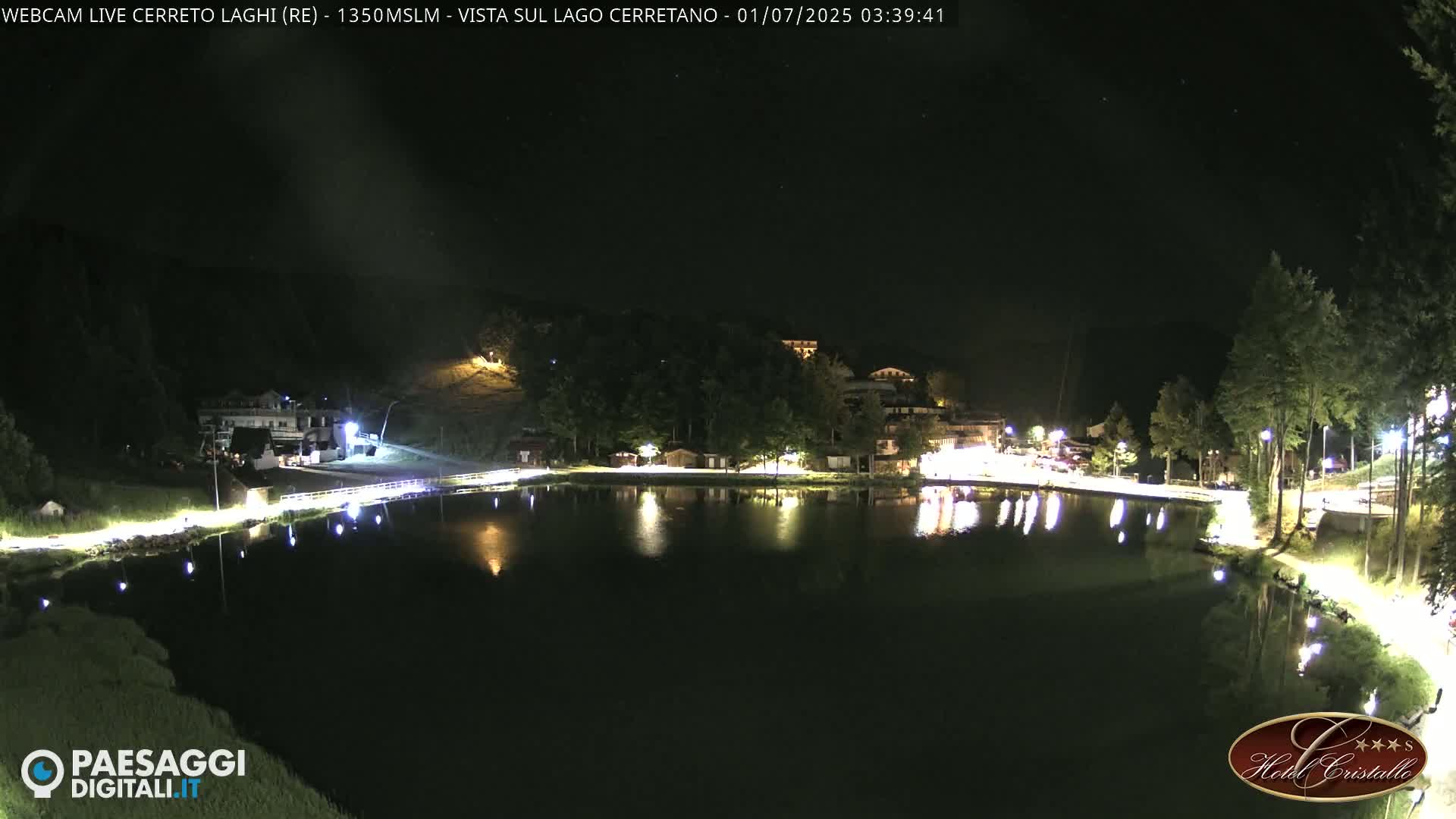 Cerreto Laghi Lake & Alpe di Succiso (Alp of Succiso Mount) Panaromic Live Cam -  Reggio Emilia, Emilia-Romagna, Italy