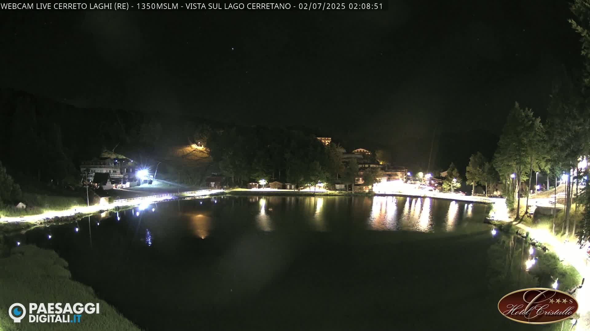 Cerreto Laghi Lake & Alpe di Succiso (Alp of Succiso Mount) Panaromic Live Cam -  Reggio Emilia, Emilia-Romagna, Italy