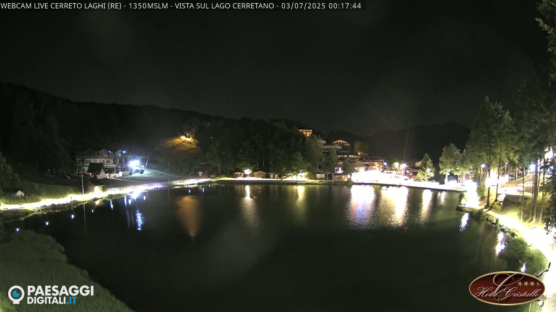 Cerreto Laghi Lake & Alpe di Succiso (Alp of Succiso Mount) Panaromic Live Cam -  Reggio Emilia, Emilia-Romagna, Italy
