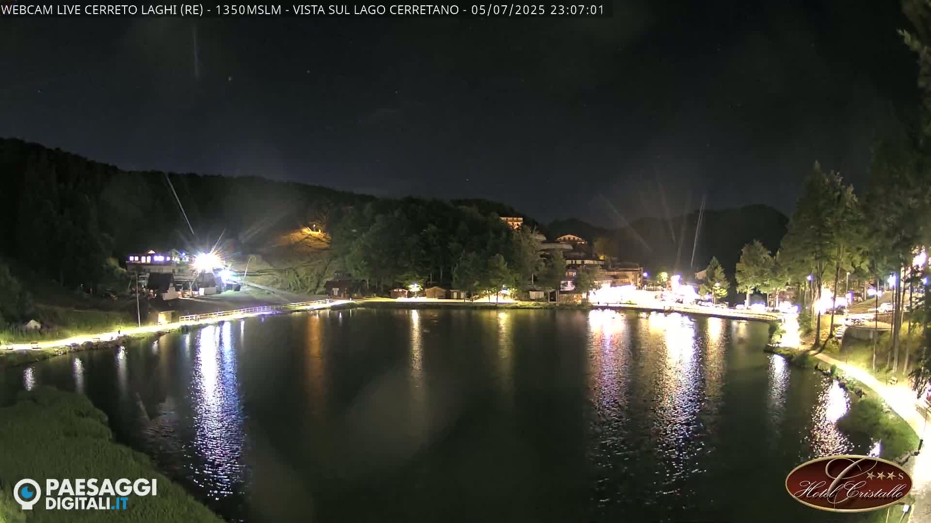 Cerreto Laghi Lake & Alpe di Succiso (Alp of Succiso Mount) Panaromic Live Cam -  Reggio Emilia, Emilia-Romagna, Italy